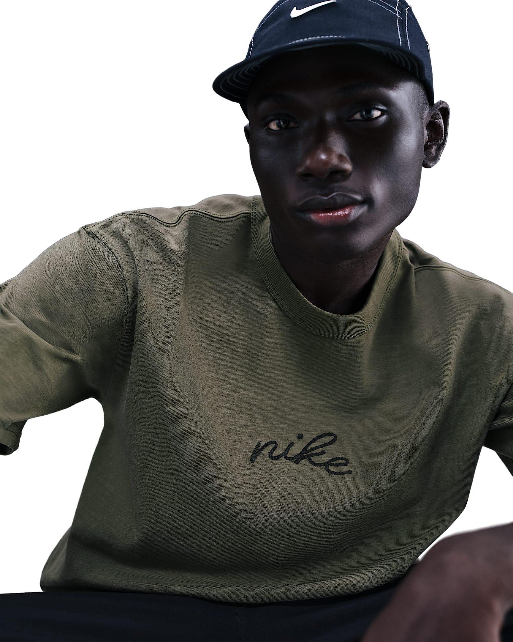 Nike Men's Sportswear Premium FH25 Essentials T-Shirt - OLIVE GREEN Thumbnail View 3