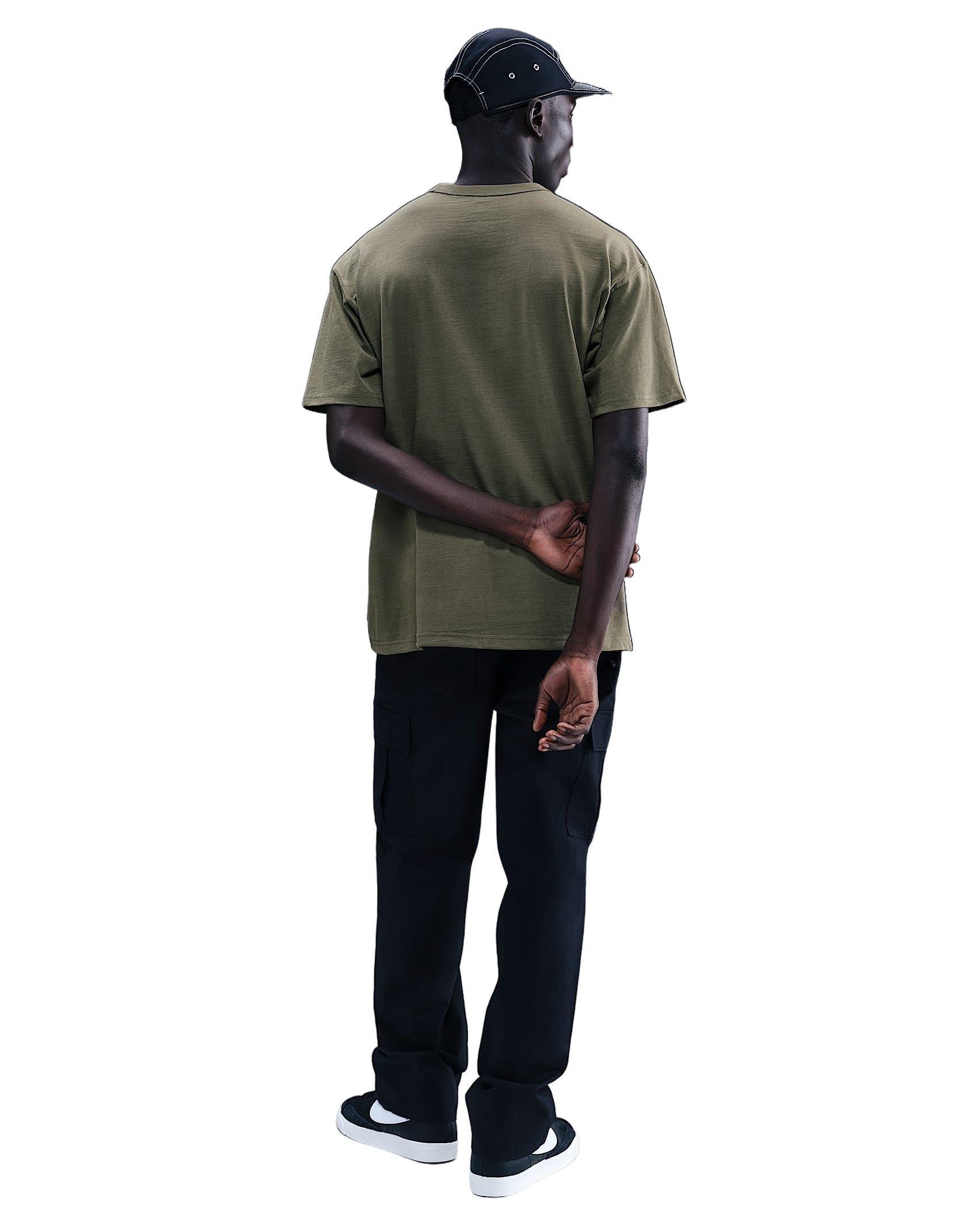 Nike Men's Sportswear Premium FH25 Essentials T-Shirt - OLIVE GREEN Thumbnail View 5