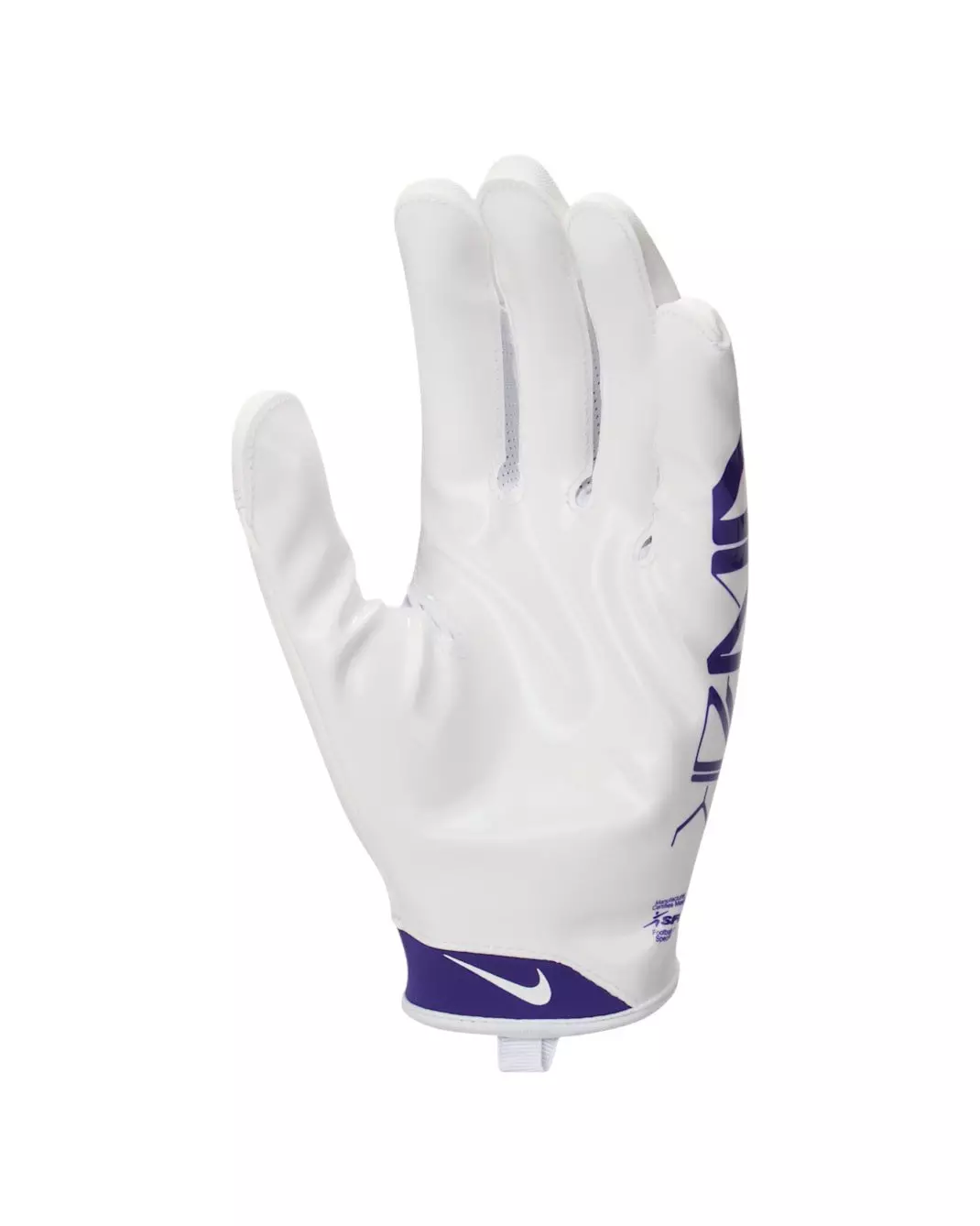 Nike Men's Vapor Jet 9.0 Football Gloves - White/Purple - WHITE/PURPLE