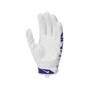 Nike Men's Vapor Jet 9.0 Football Gloves - White/Purple - WHITE/PURPLE