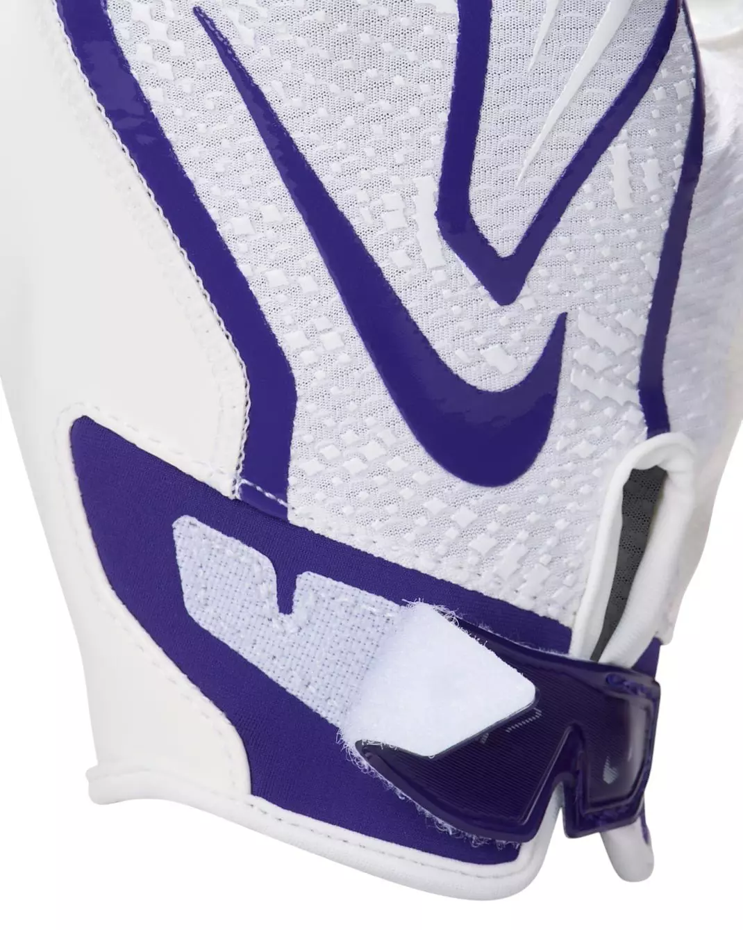 Nike Men's Vapor Jet 9.0 Football Gloves - White/Purple - WHITE/PURPLE