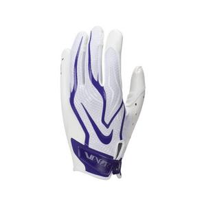 Nike Men's Vapor Jet 9.0 Football Gloves - White/Purple - WHITE/PURPLE