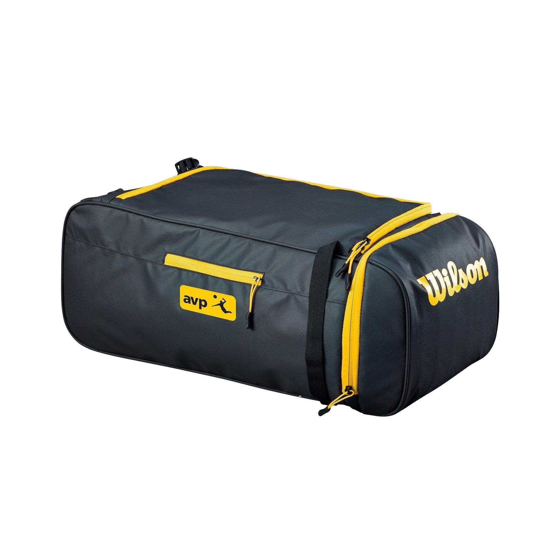 Wilson AVP Volleyball Duffle Bag-Black/Yellow