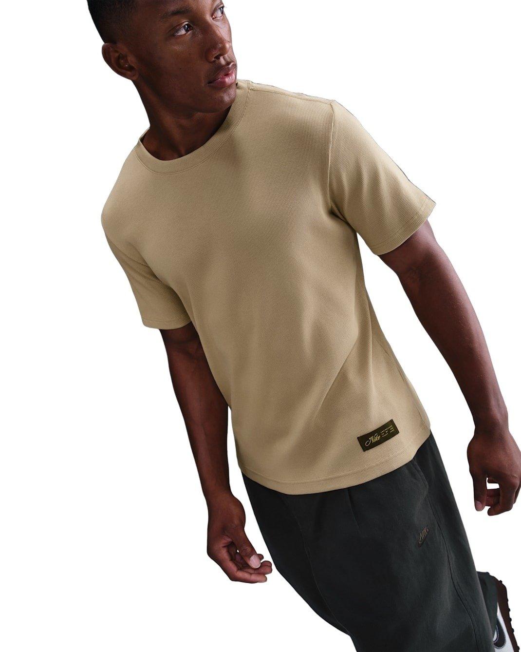 Nike Men's Sportswear OC Rib Short-Sleeve T-Shirt - BEIGE Thumbnail View 3