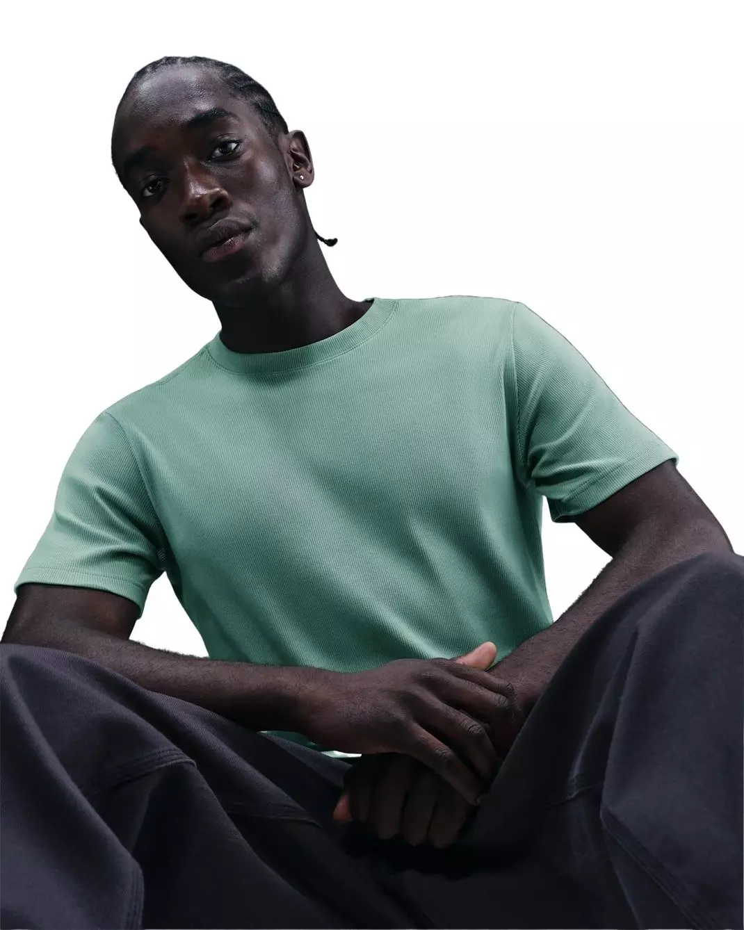 Nike Men's Sportswear OC Rib Short-Sleeve T-Shirt - GREEN