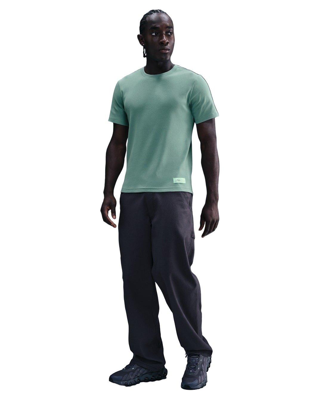 Nike Men's Sportswear OC Rib Short-Sleeve T-Shirt - GREEN Thumbnail View 4