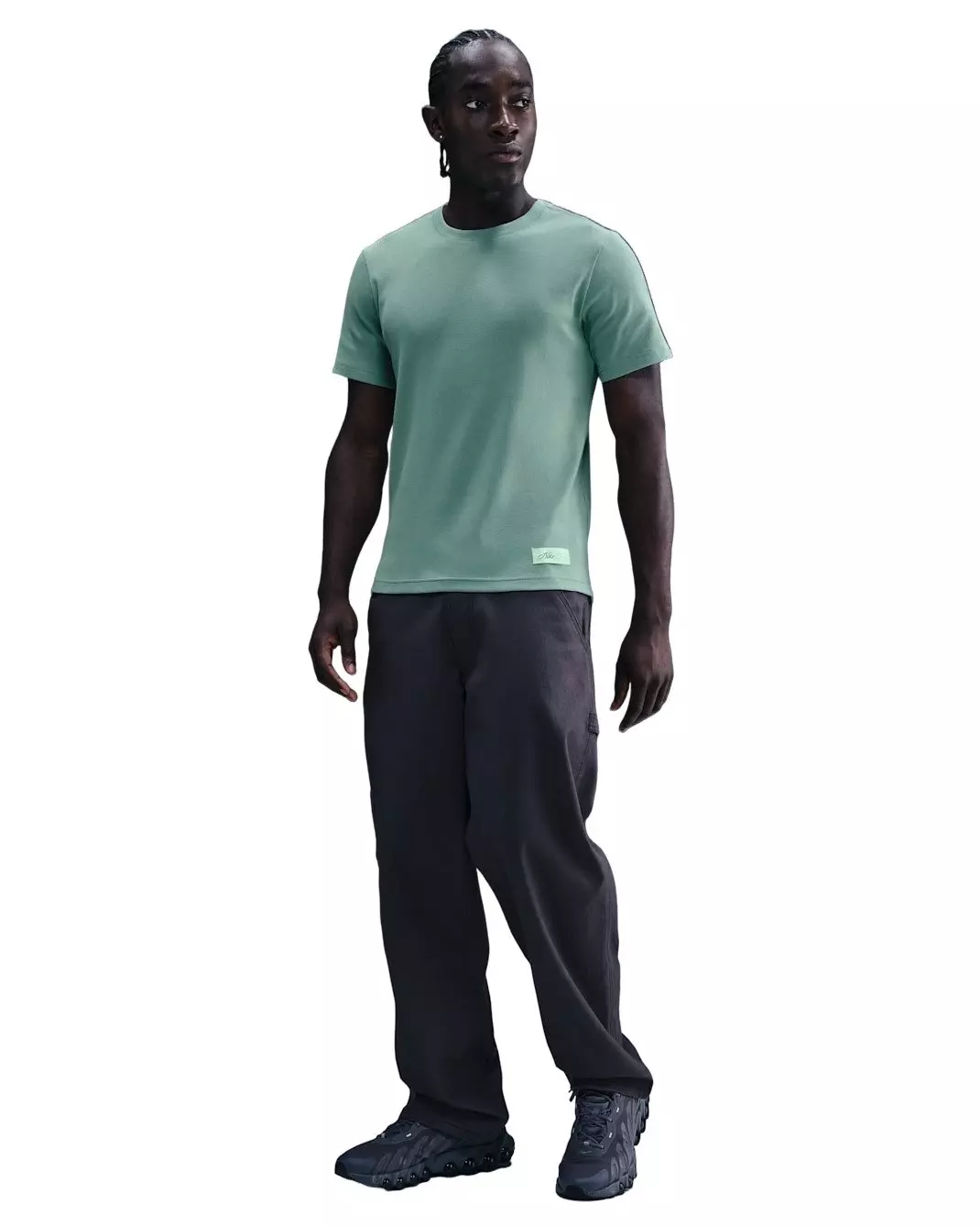 Nike Men's Sportswear OC Rib Short-Sleeve T-Shirt - GREEN