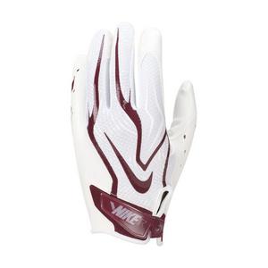 Nike Men's Vapor Jet 9.0 Football Gloves - White/Maroon - WHITE/MAROON