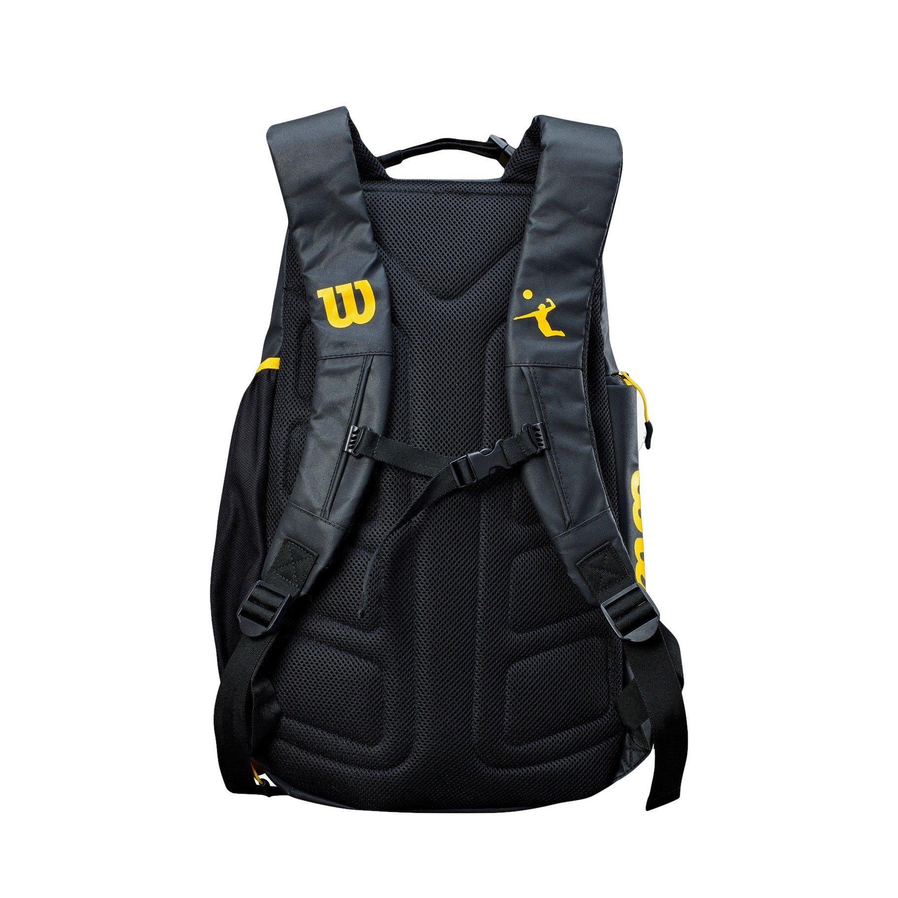 Wilson AVP Beach Volleyball Backpack-Black/Yellow