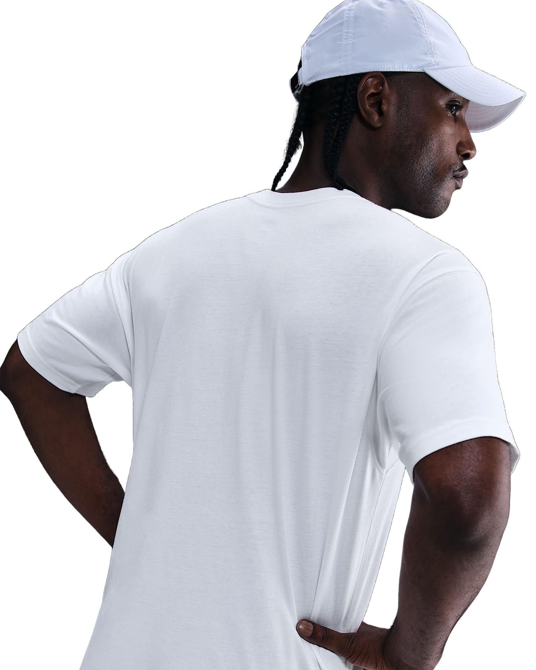 Nike Men's Sportswear Monarch T-Shirt - WHITE Thumbnail View 2