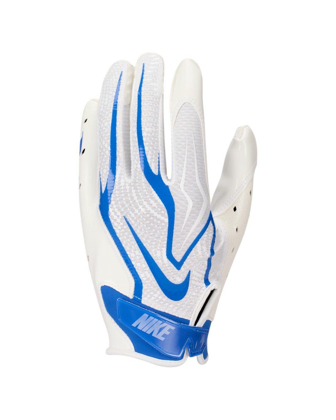 Nike Men's Vapor Jet 9.0 Football Gloves - White/Royal - WHITE/ROYAL