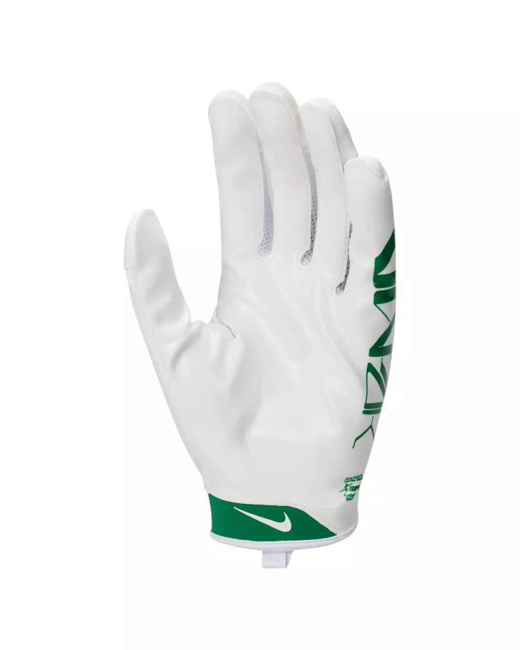 Nike Men's Vapor Jet 9.0 Football Gloves - White/Green - WHITE/GREEN