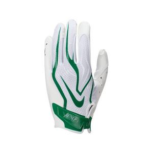 Nike Men's Vapor Jet 9.0 Football Gloves - White/Green - WHITE/GREEN