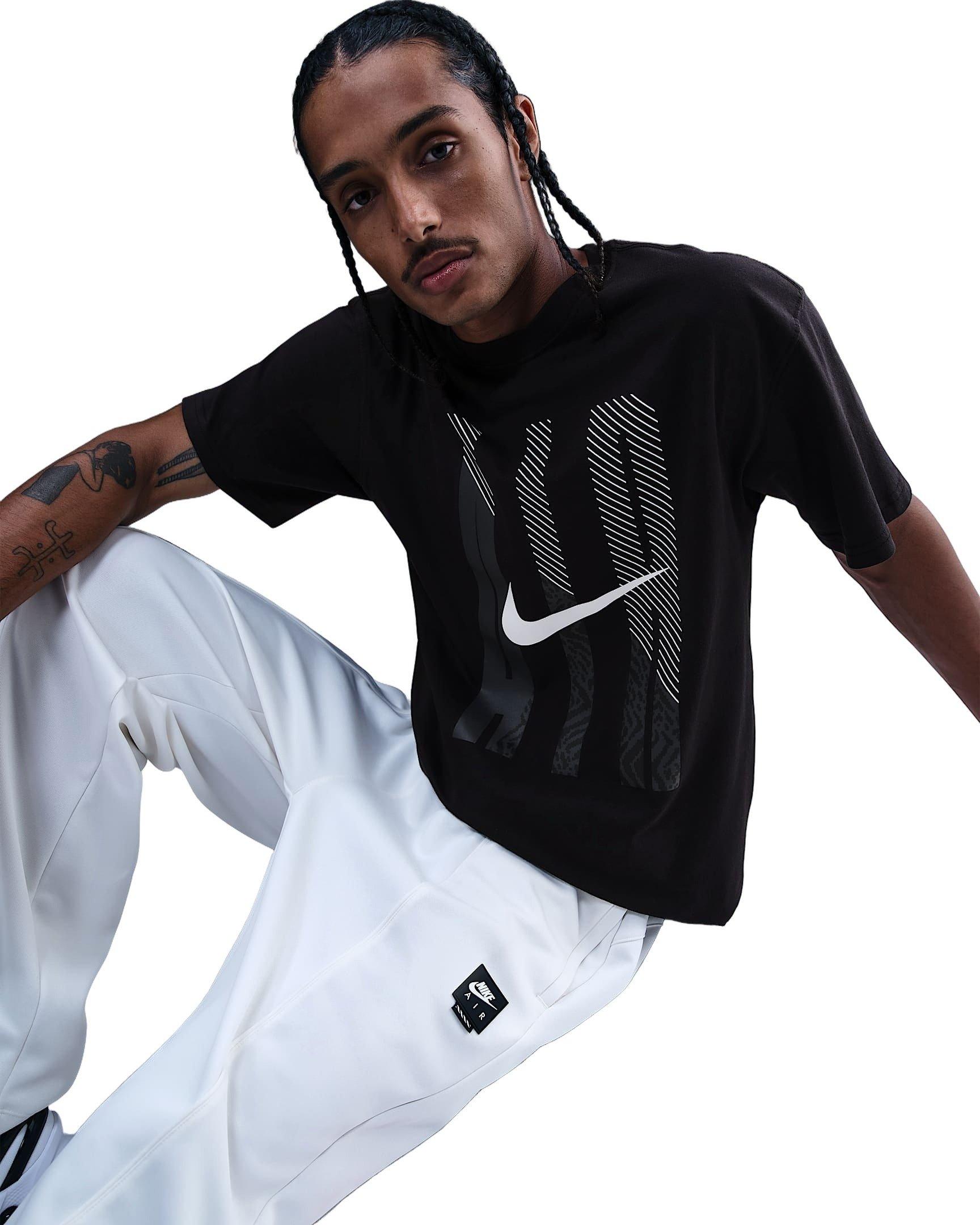 Nike Men's Sportswear Max90 Air HO25 T-Shirt - BLACK Thumbnail View 3