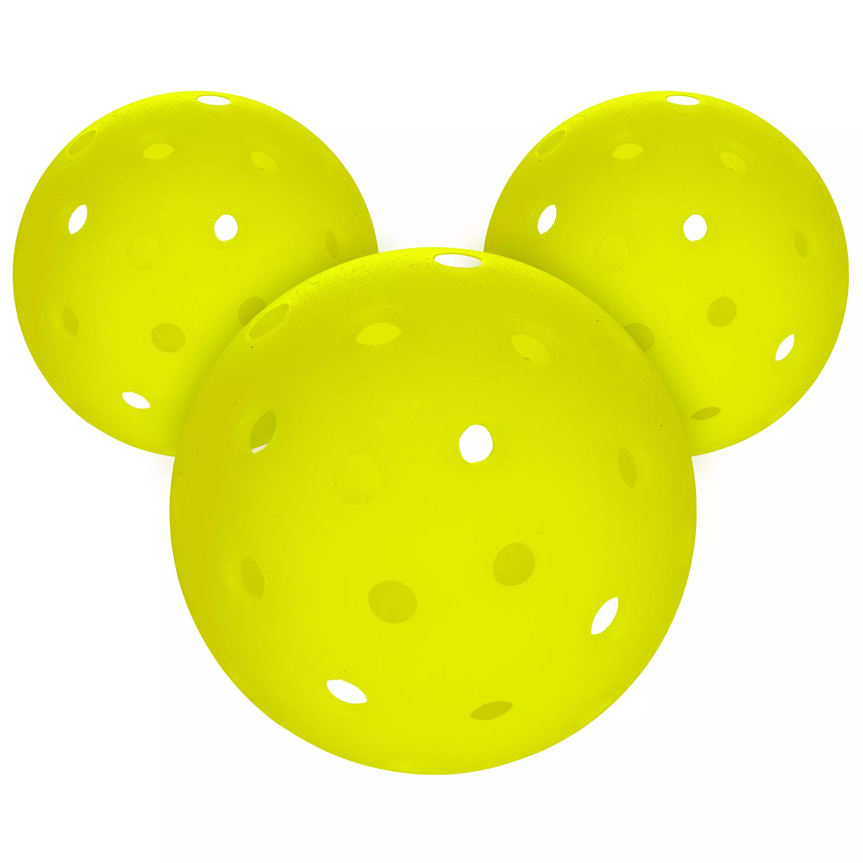 Franklin Sports 3-Count 69MM Pickleballs - Yellow - YELLOW