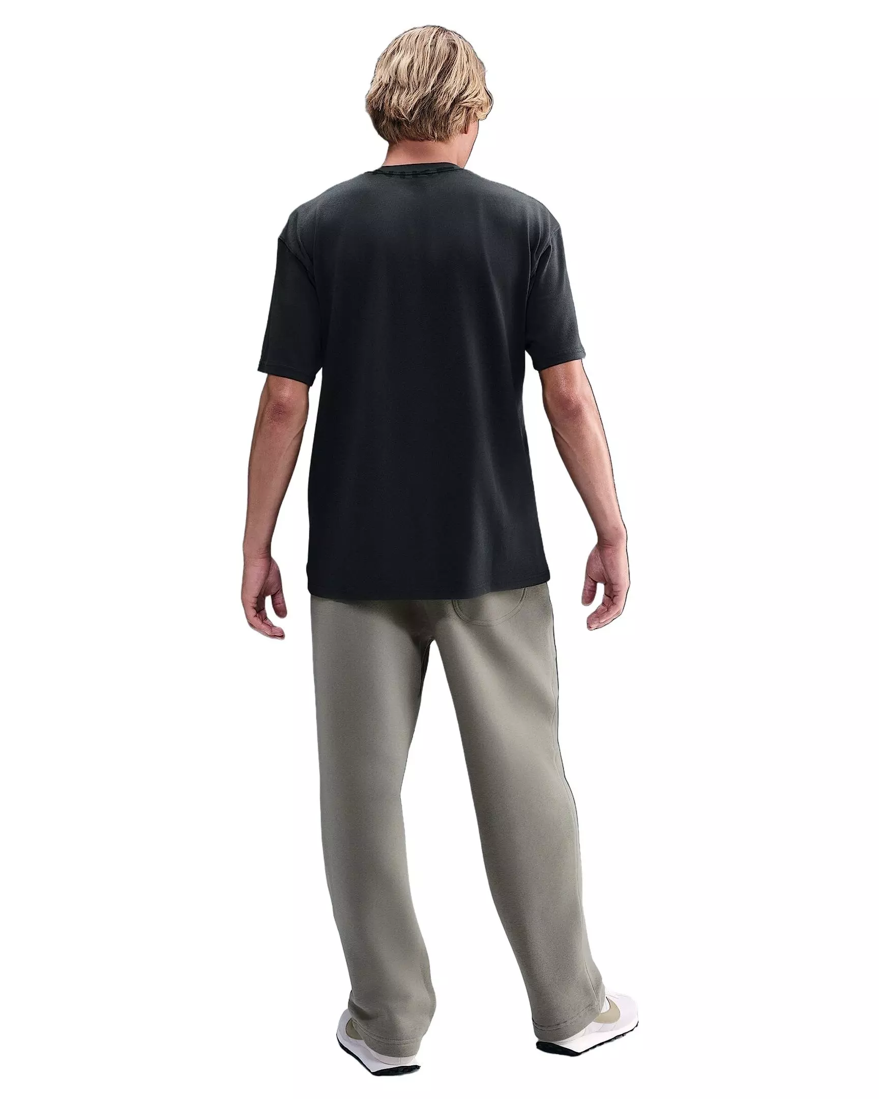 Nike Men's Sportswear OC Collar Print T-Shirt - GREY