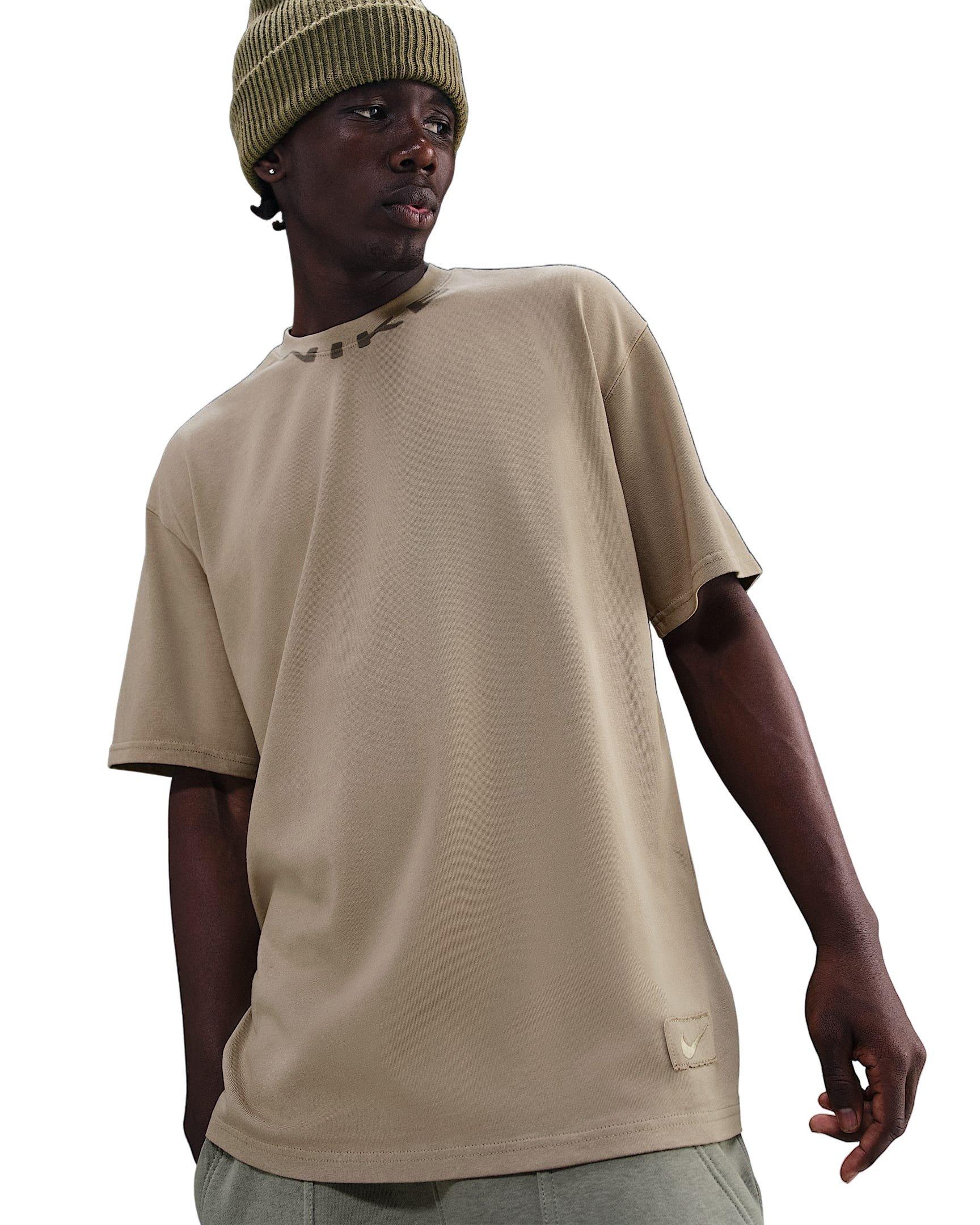 Nike Men's Sportswear OC Collar Print T-Shirt - KHAKI Thumbnail View 1
