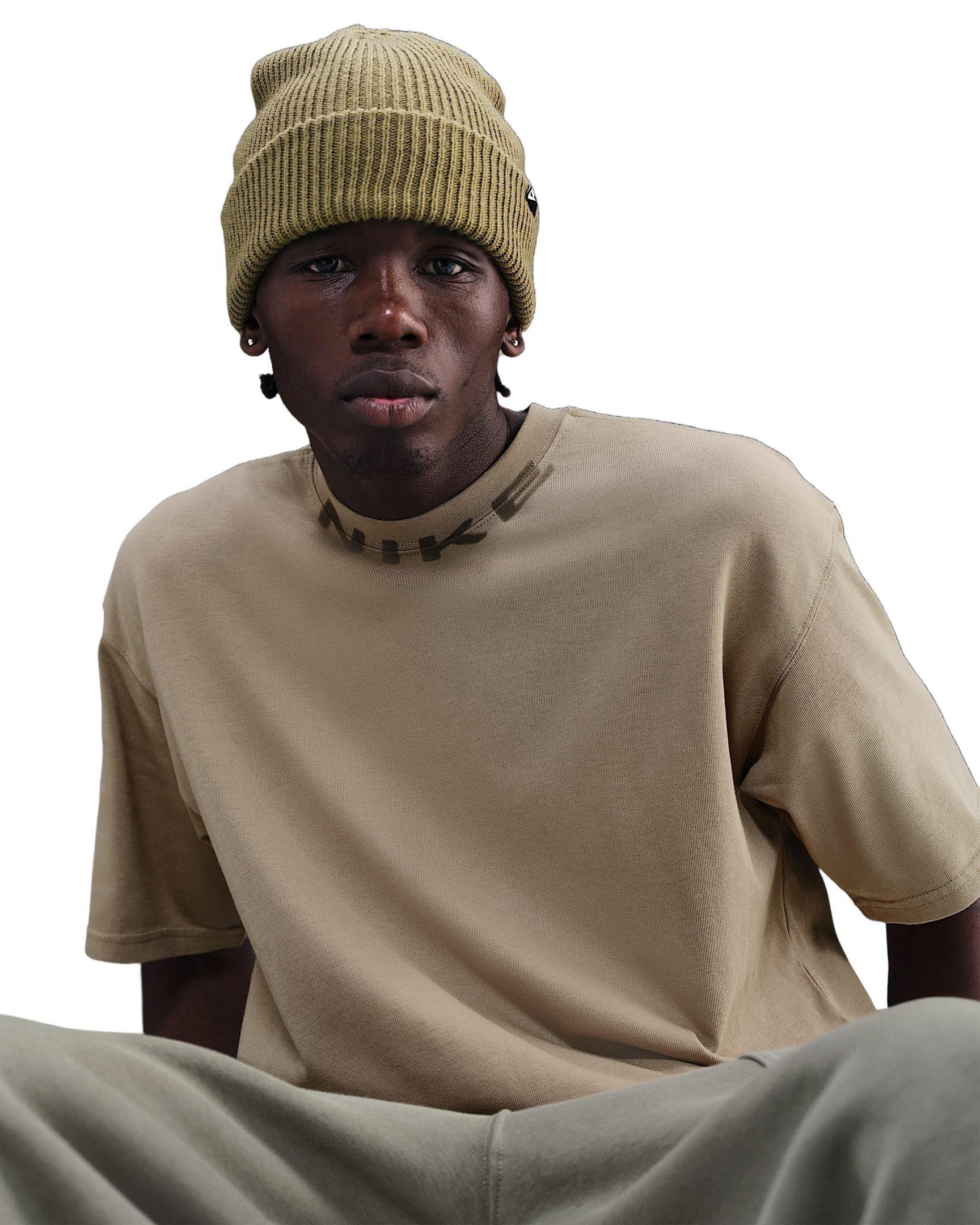 Nike Men's Sportswear OC Collar Print T-Shirt - KHAKI Thumbnail View 3