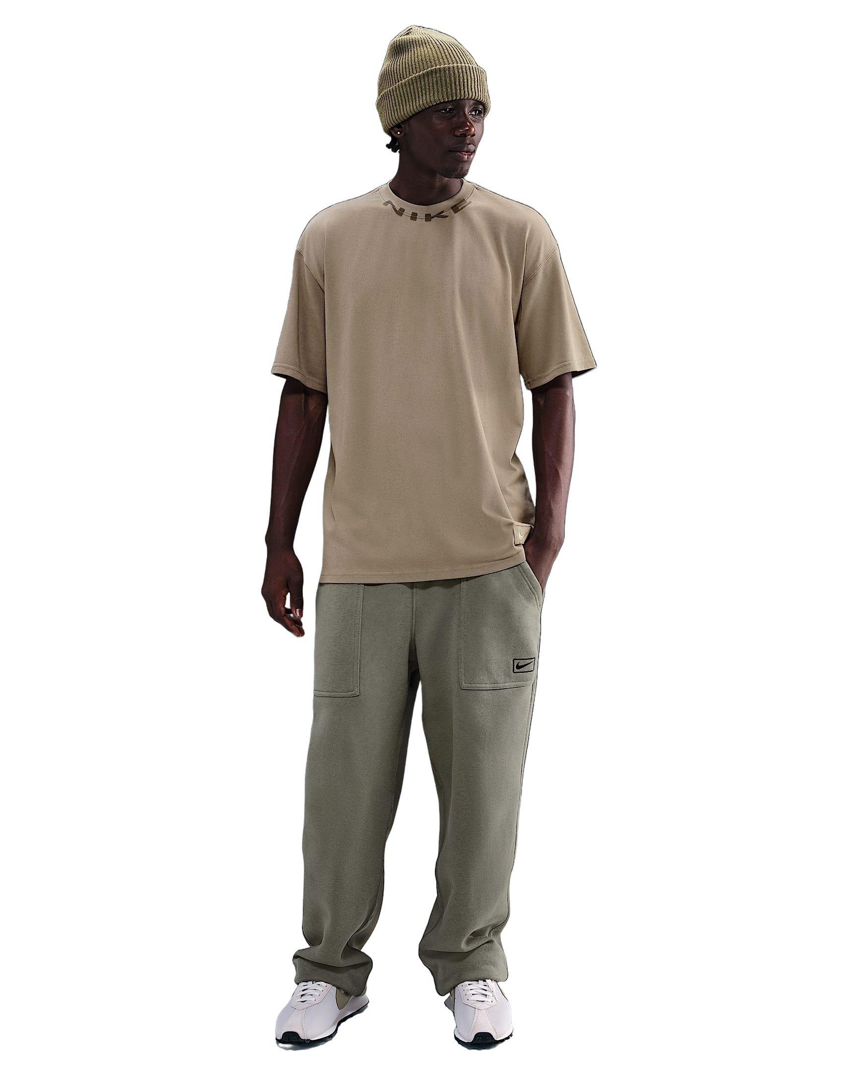 Nike Men's Sportswear OC Collar Print T-Shirt - KHAKI Thumbnail View 4