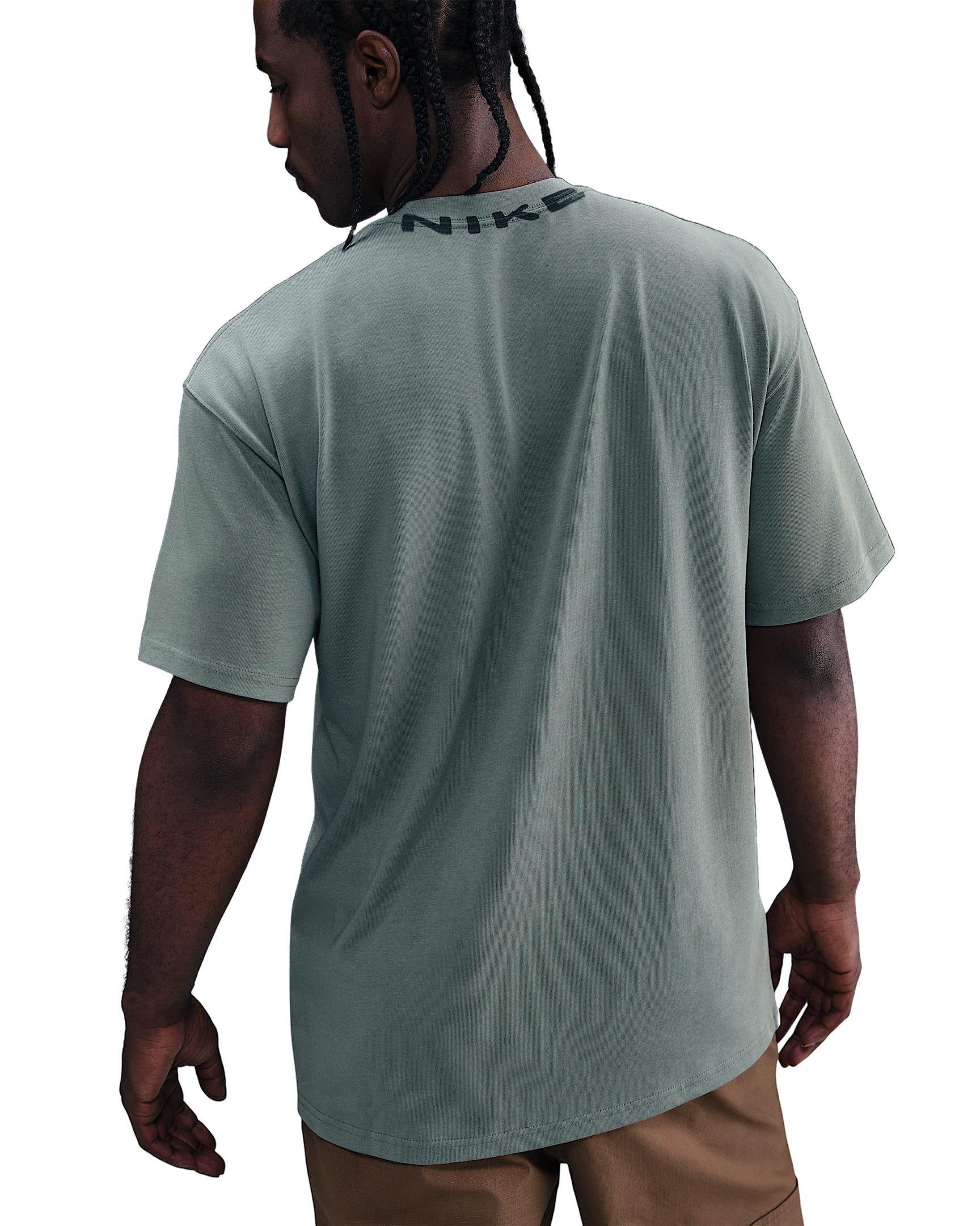 Nike Men's Sportswear OC Collar Print T-Shirt - GREEN Thumbnail View 2