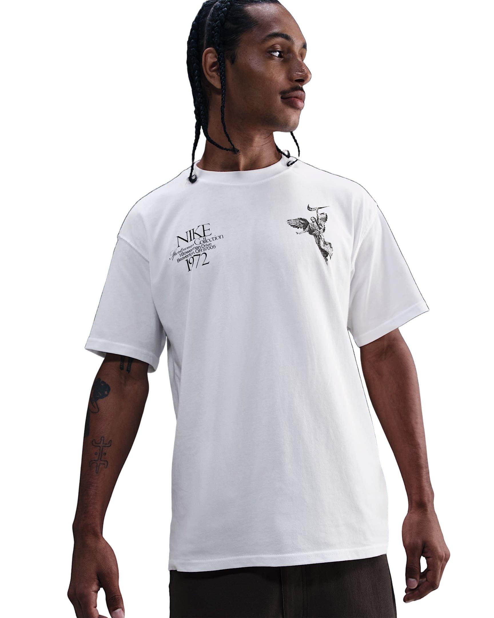 Nike Men's Sportswear Max90 OC Wings Victory T-Shirt - WHITE Thumbnail View 1
