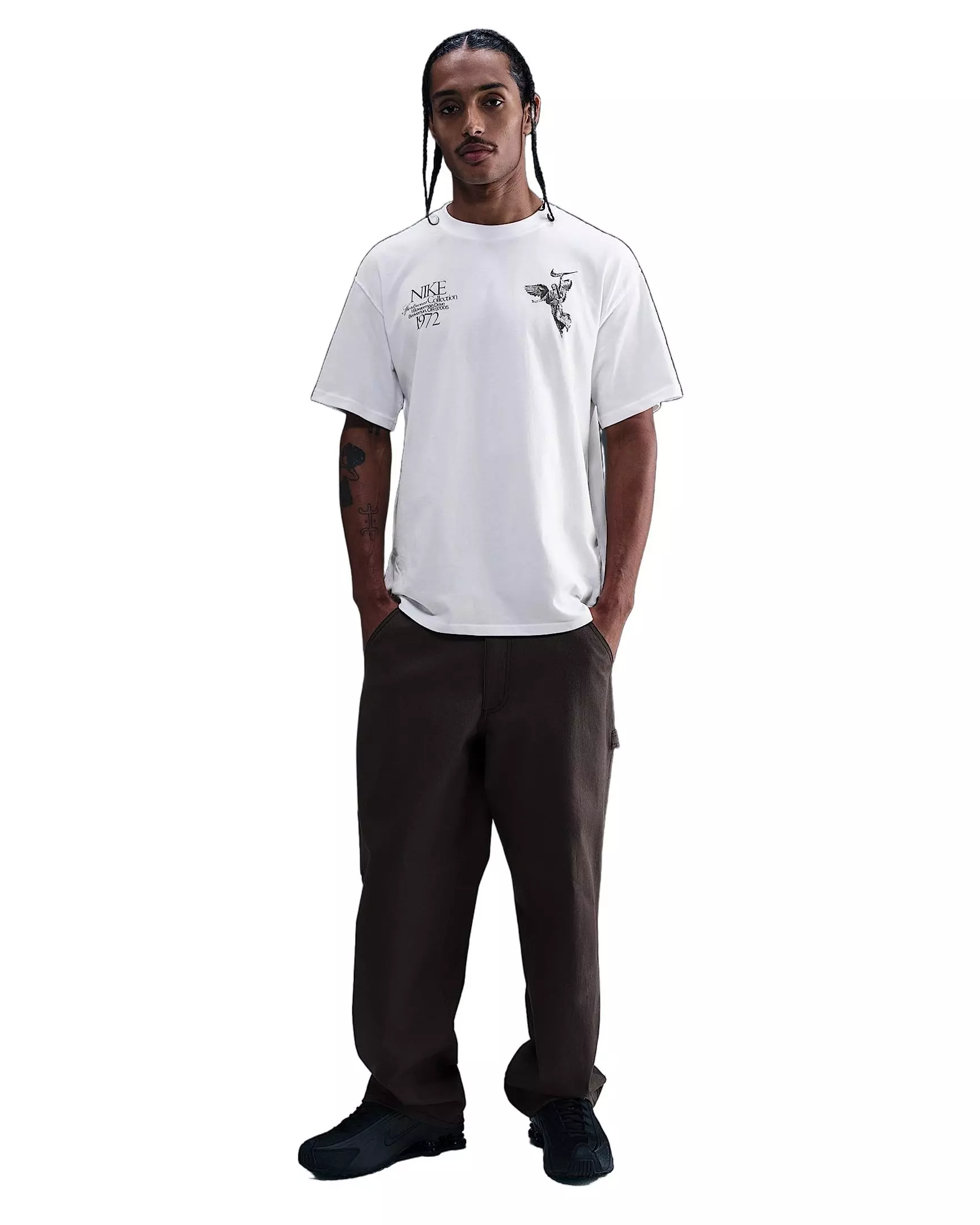 Nike Men's Sportswear Max90 OC Wings Victory T-Shirt - WHITE