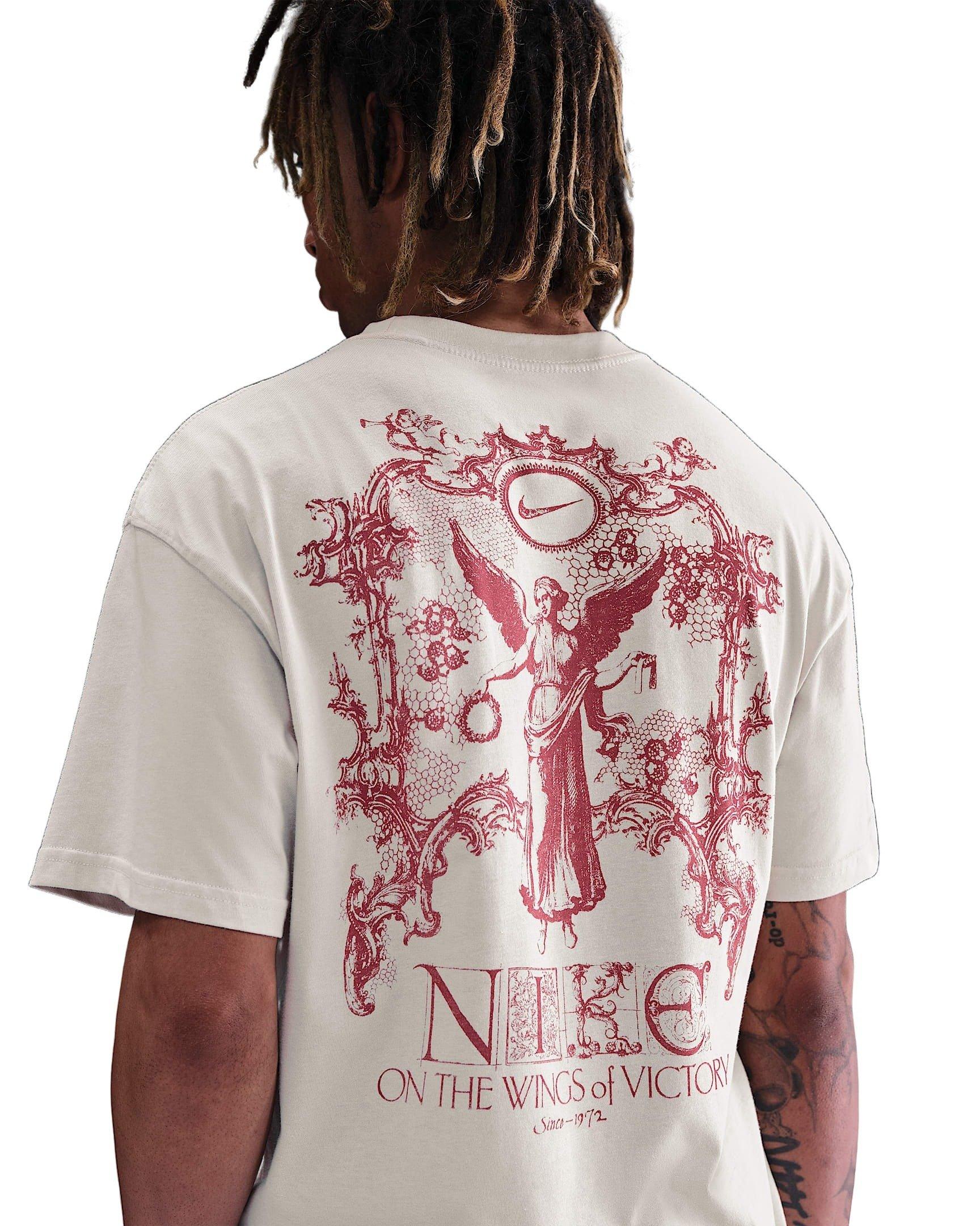 Nike Men's Sportswear Max90 OC Wings Victory T-Shirt - LT BROWN Thumbnail View 2