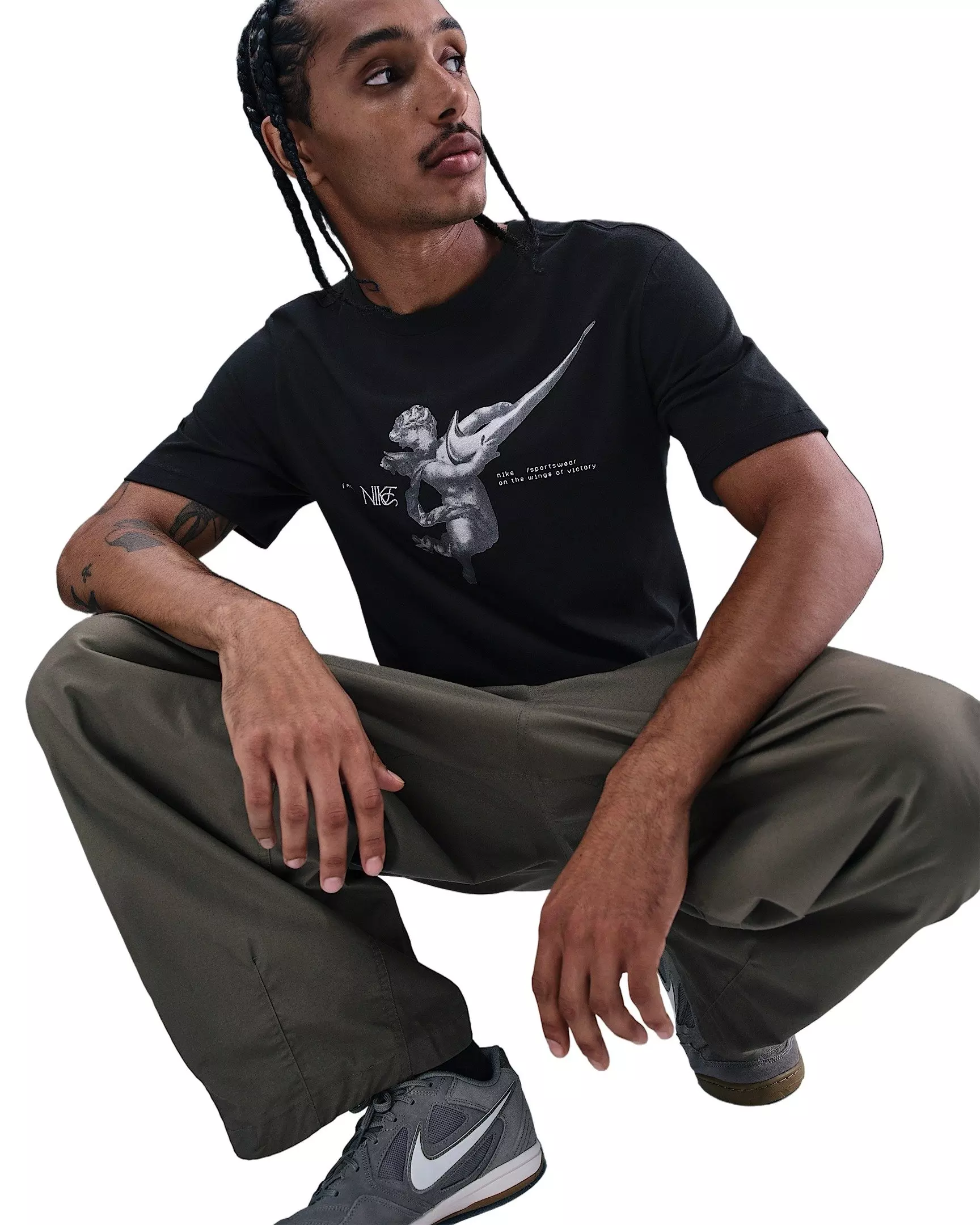 Nike Men's Sportswear OC Wing City T-Shirt - BLACK