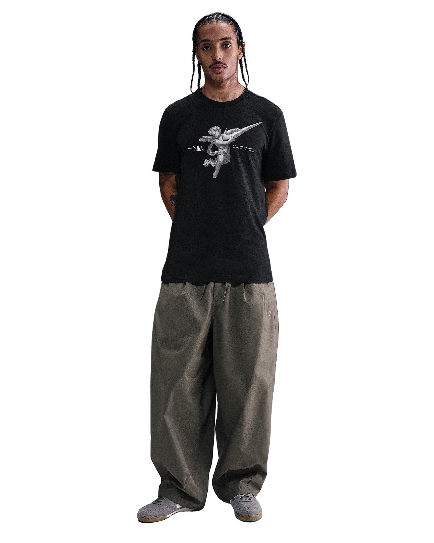 Nike Men's Sportswear OC Wing City T-Shirt - BLACK Thumbnail View 4