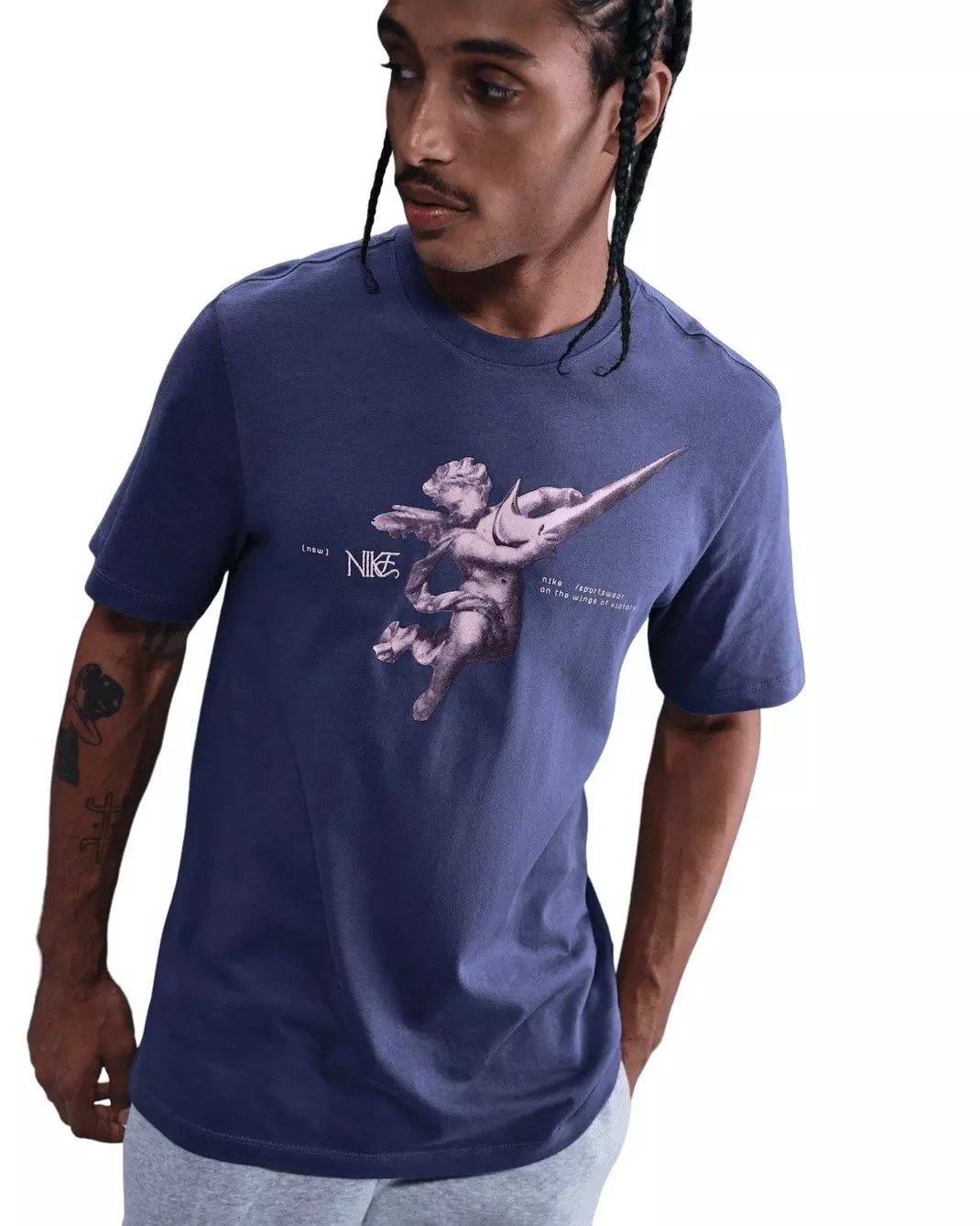 Nike Men's Sportswear OC Wing City T-Shirt - PURPLE