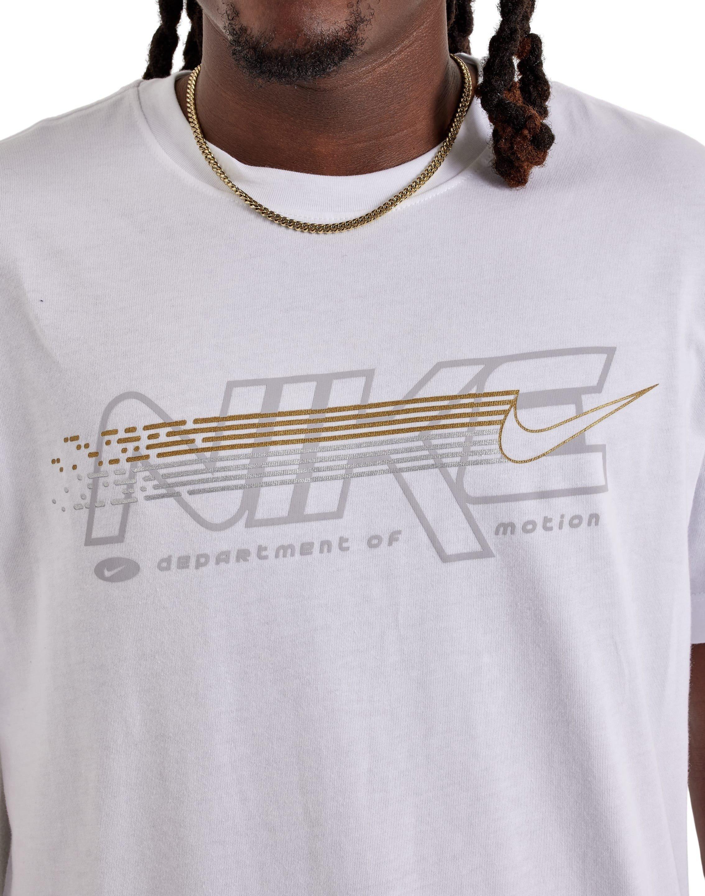 Nike Men's Sportswear Short-Sleeve Crew MM Tee - WHITE Thumbnail View 3