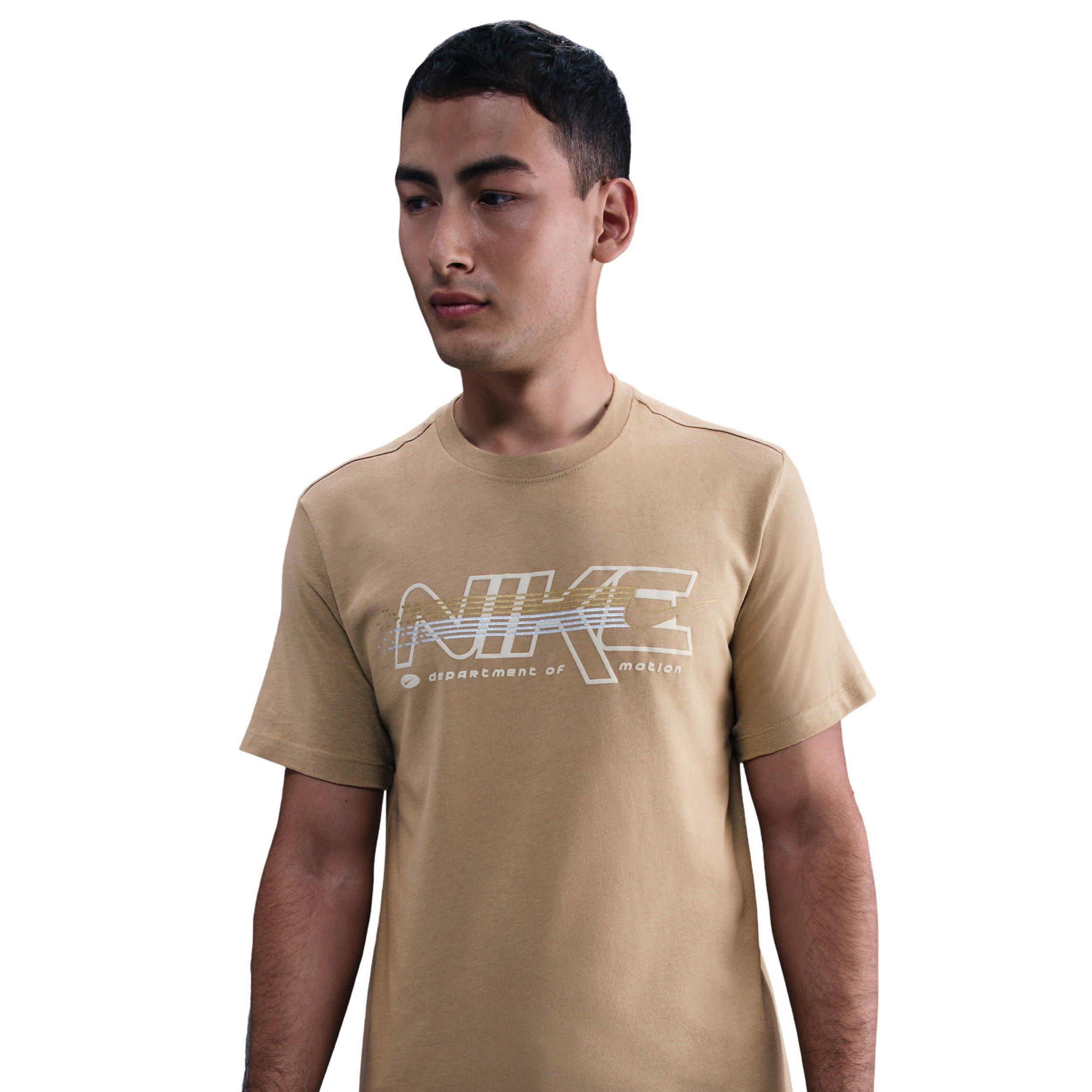 Nike Men's Sportswear Short-Sleeve Crew MM Tee - BROWN Thumbnail View 1
