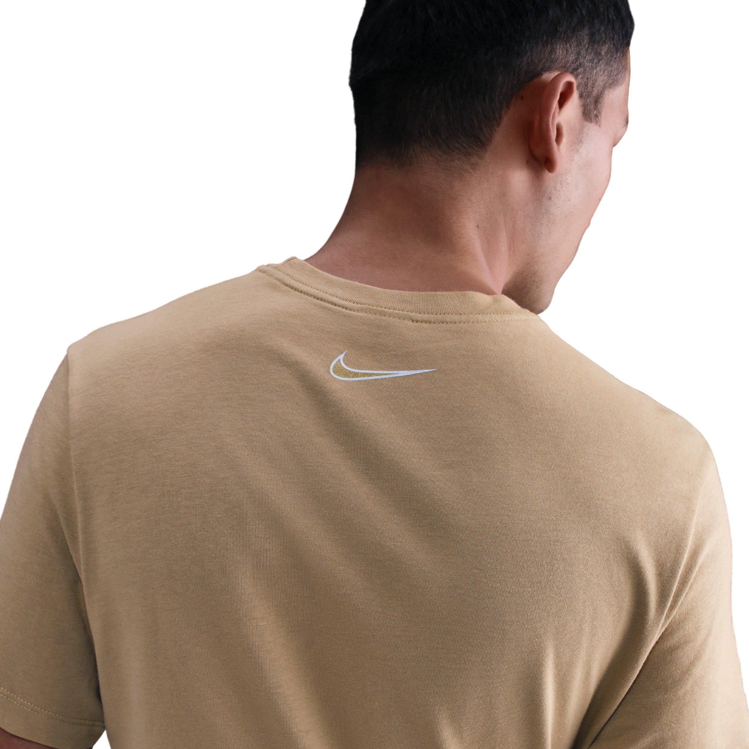 Nike Men's Sportswear Short-Sleeve Crew MM Tee - BROWN Thumbnail View 2