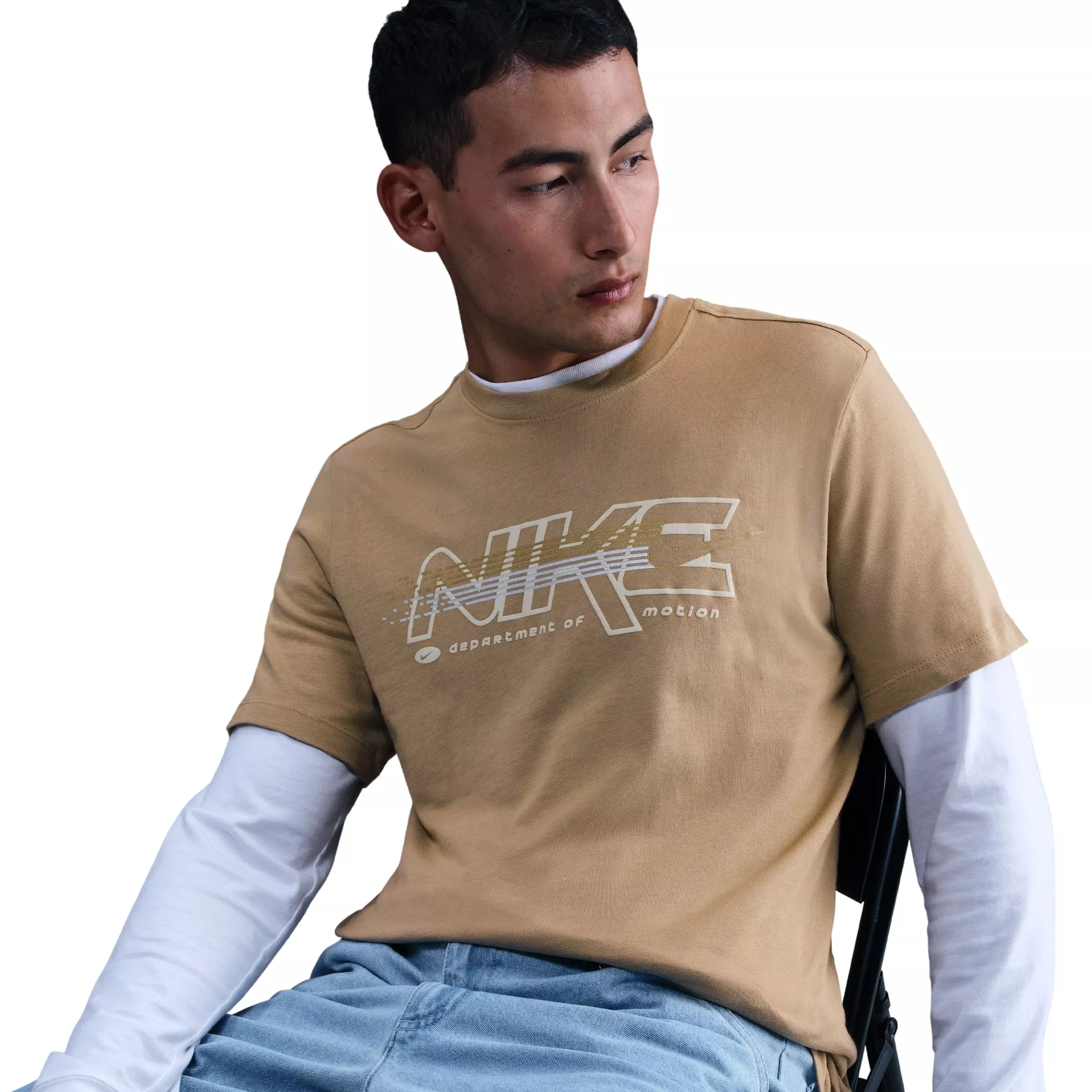 Nike Men's Sportswear Short-Sleeve Crew MM Tee - BROWN