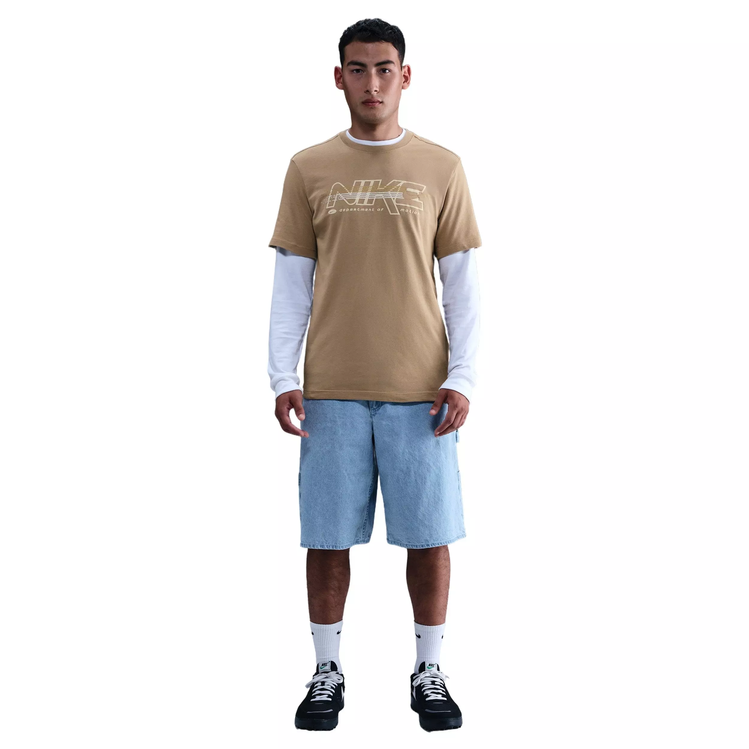 Nike Men's Sportswear Short-Sleeve Crew MM Tee - BROWN