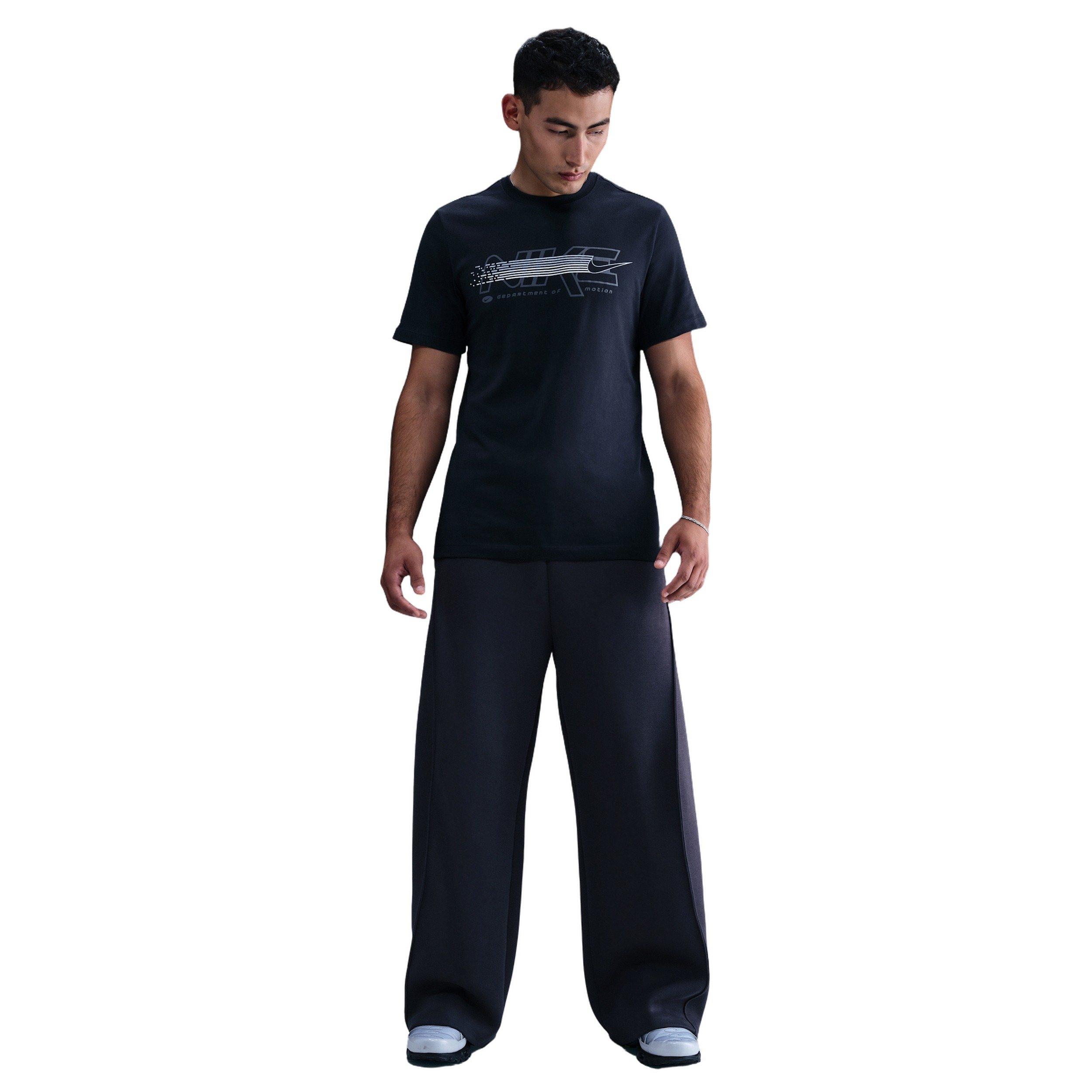 Nike Men's Sportswear Short-Sleeve Crew MM Tee - BLUE Thumbnail View 4