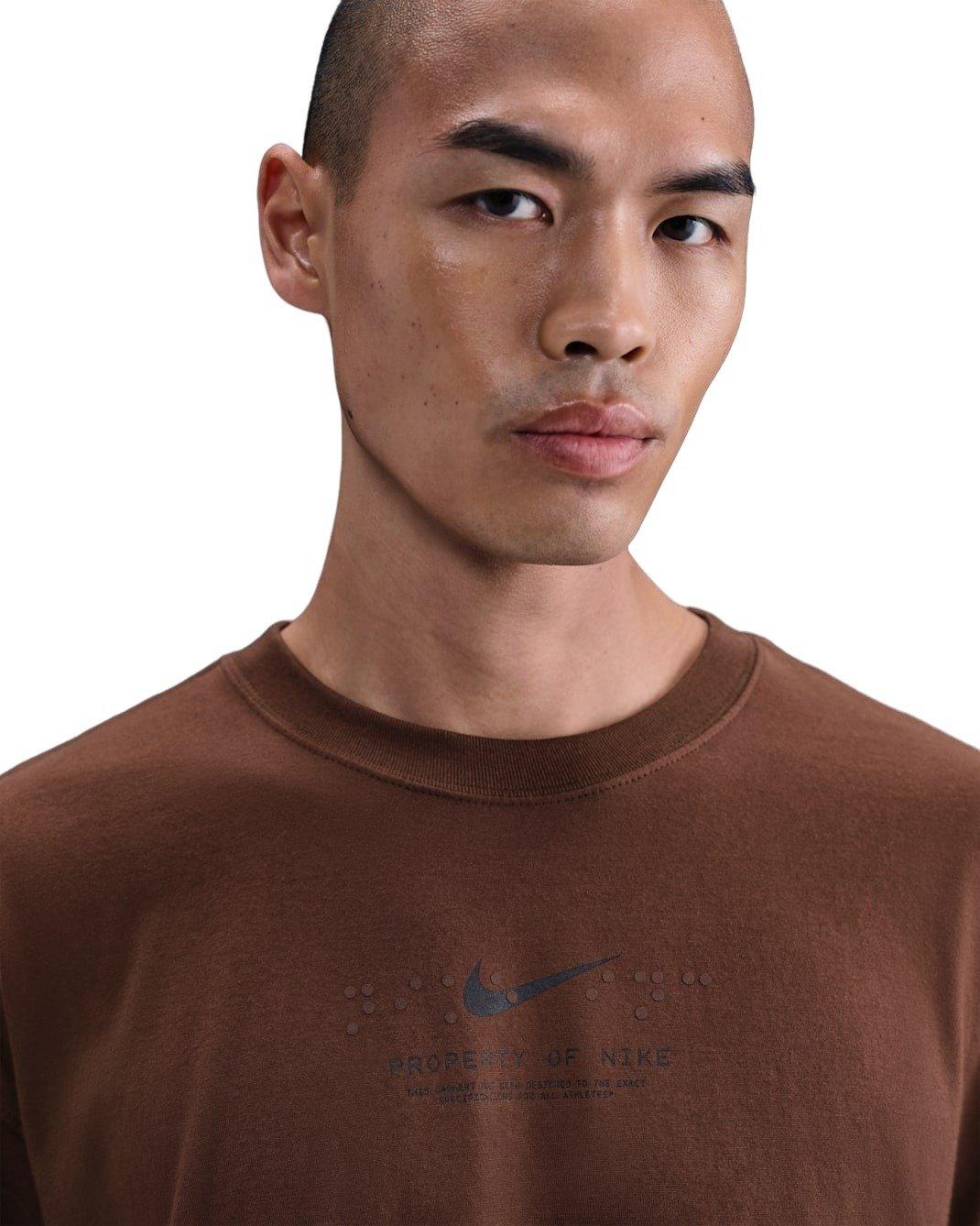Nike Men's Sportswear Max90 Ski T-Shirt - BROWN Thumbnail View 3