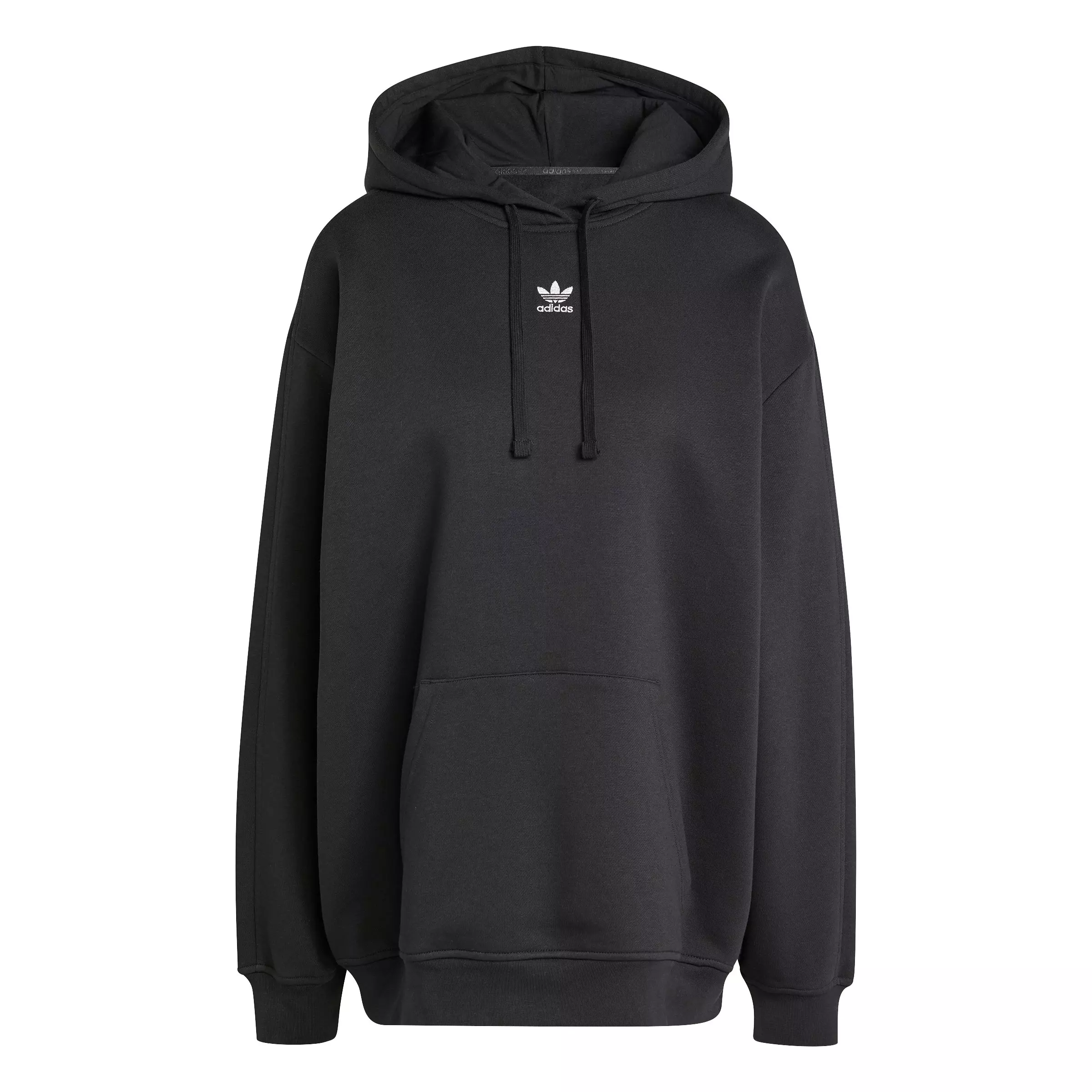 adidas Women's Originals Essentials Oversized Fleece Hoodie - Black - BLACK