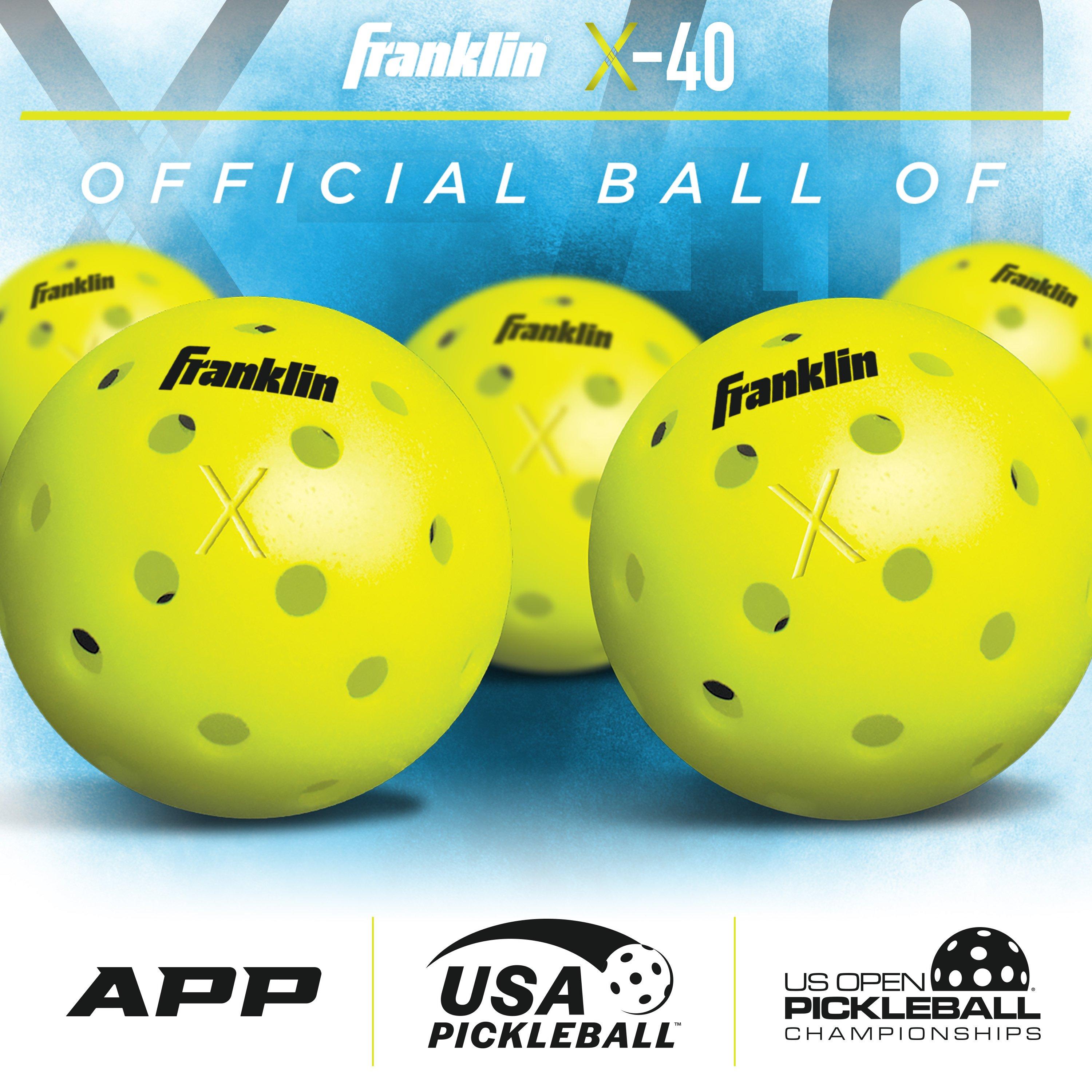 Franklin Sports Pilot 2 Player Paddle and Ball Set - Blue/Red