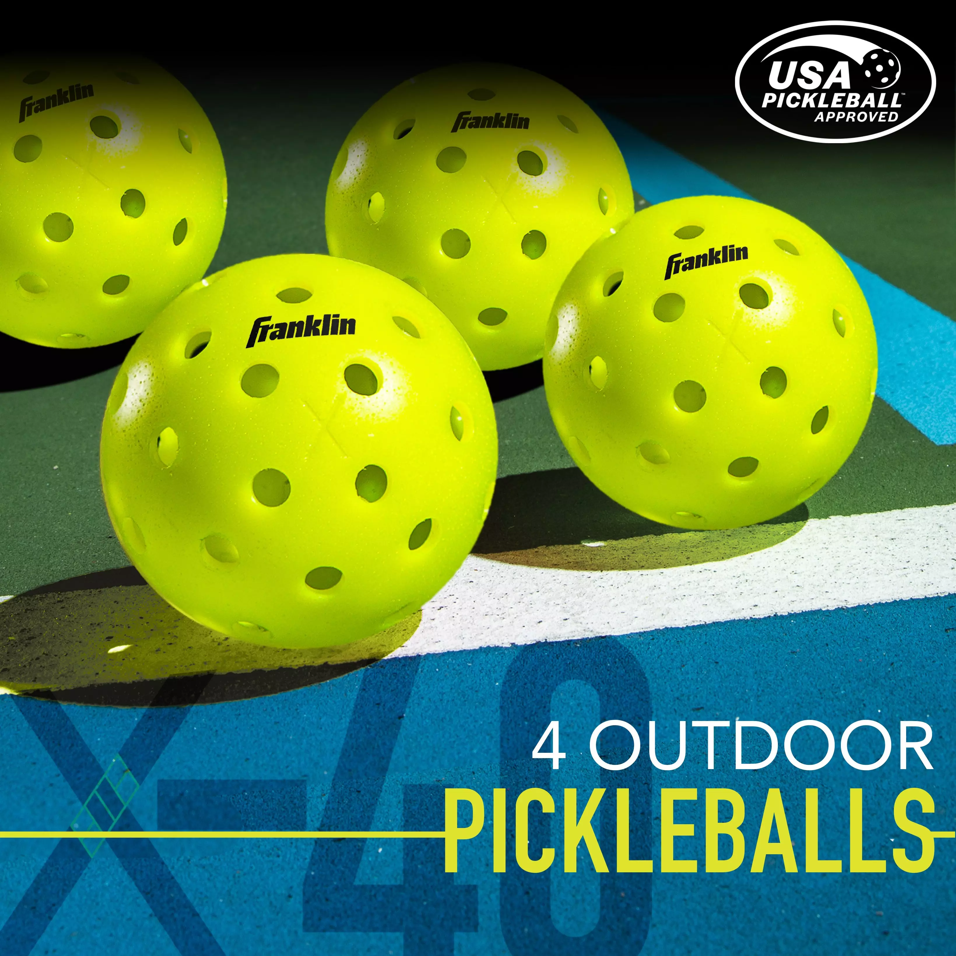 Franklin Sports Pilot 2 Player Paddle and Ball Set - Blue/Red - BLUE/RED