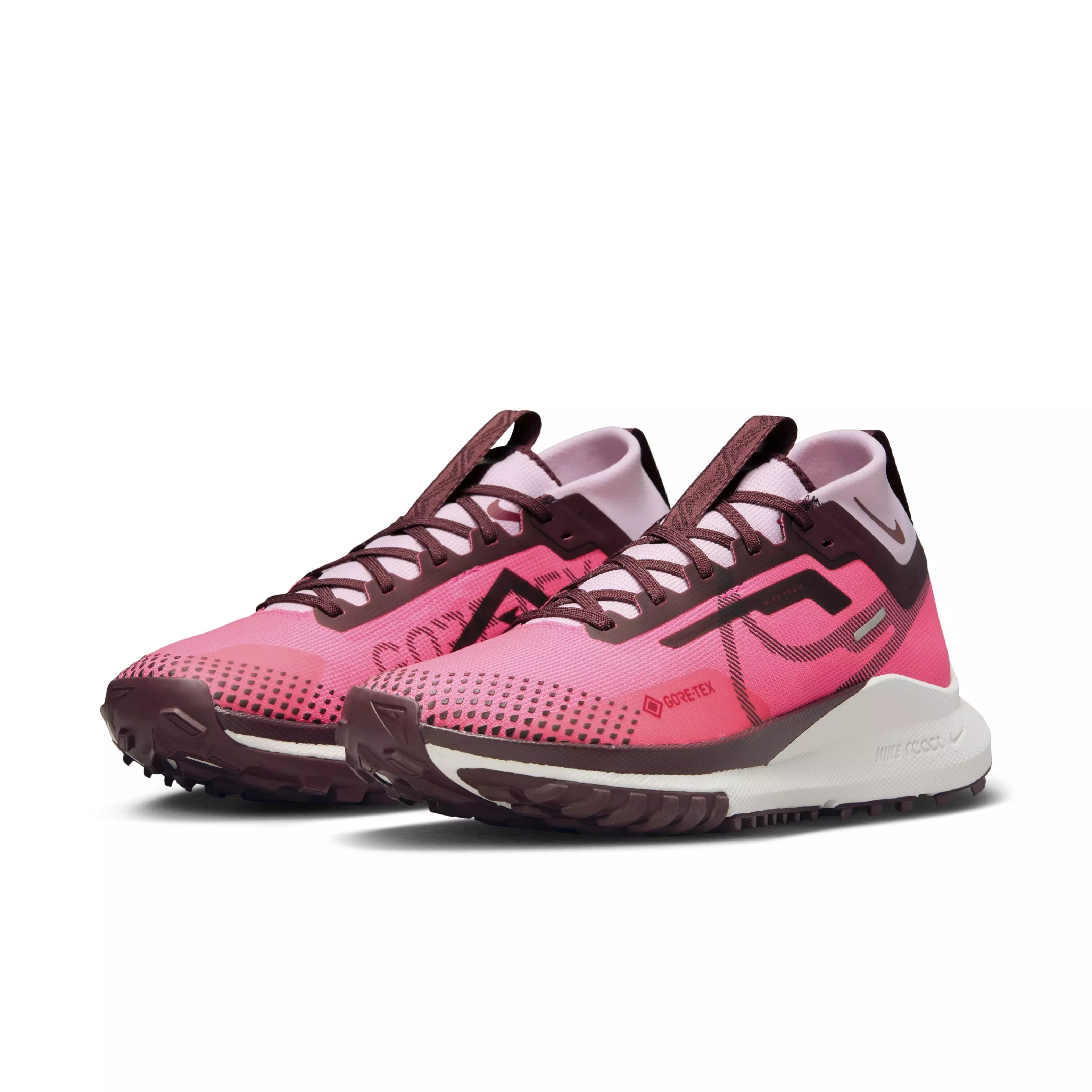 Nike Pegasus Trail 4 GORE-TEX "Hyper Pink/Burgundy Crush/Team Red" Women's Trail Running Shoe - PINK/BURGUNDY/RED