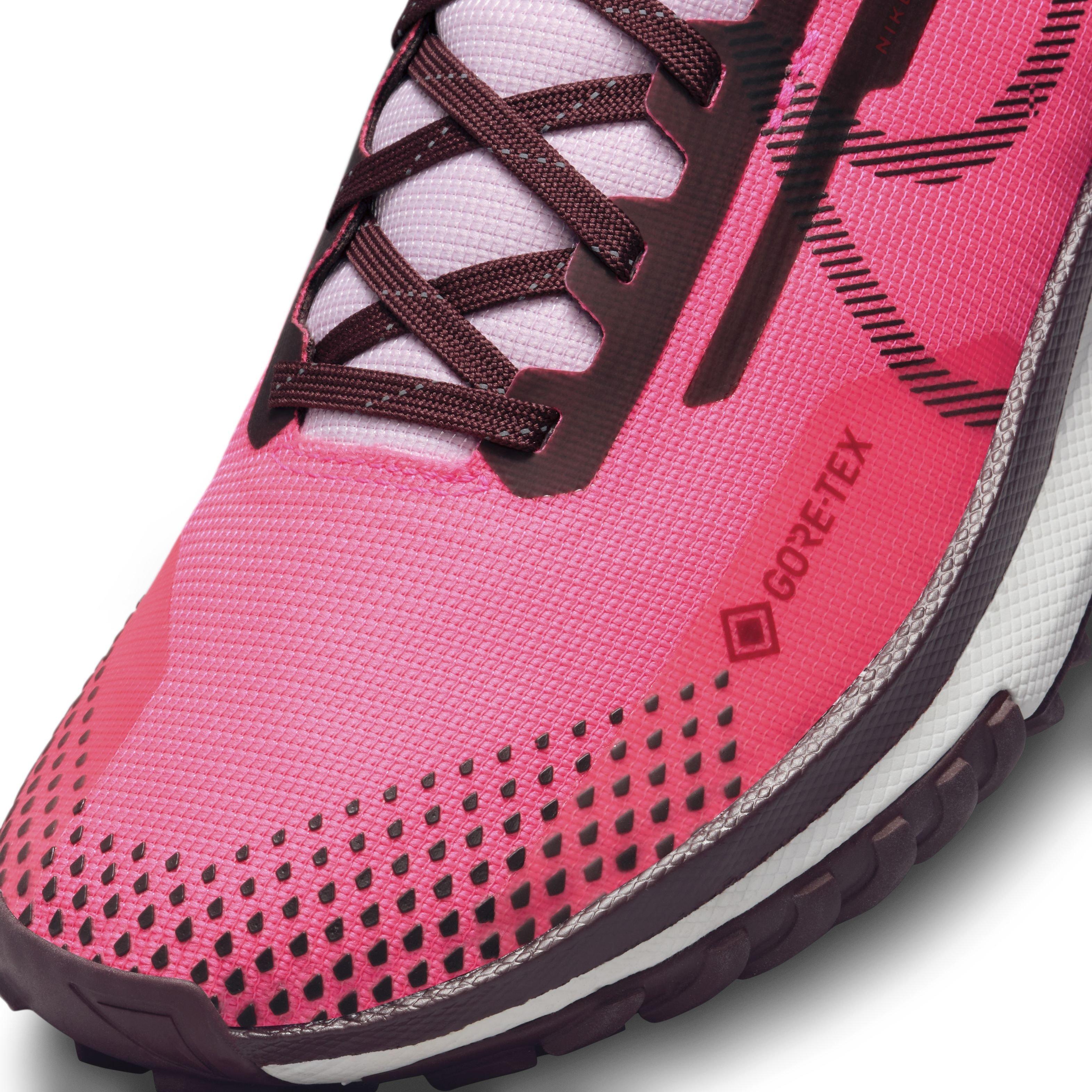 Nike Pegasus Trail 4 GORE-TEX "Hyper Pink/Burgundy Crush/Team Red" Women's Trail Running Shoe - PINK/BURGUNDY/RED Thumbnail View 7