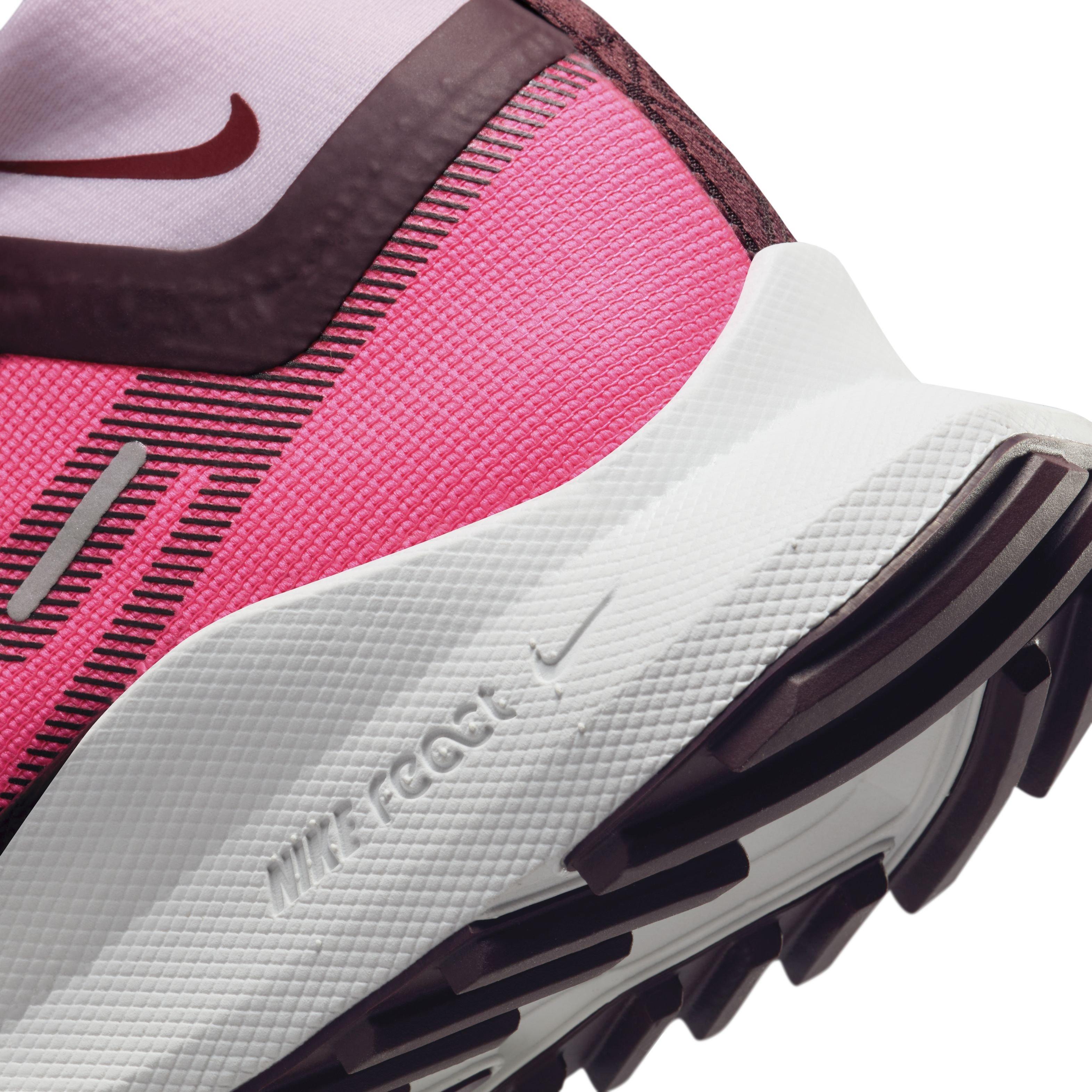 Nike Pegasus Trail 4 GORE-TEX "Hyper Pink/Burgundy Crush/Team Red" Women's Trail Running Shoe - PINK/BURGUNDY/RED Thumbnail View 8