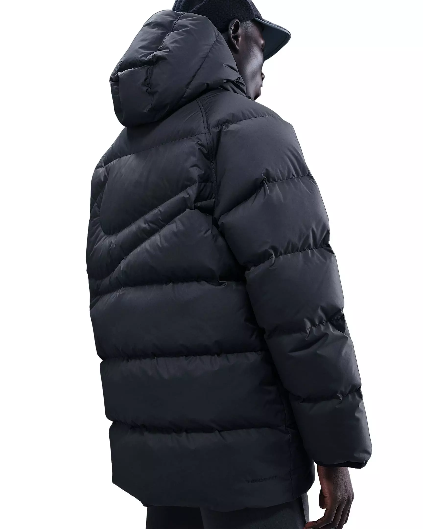 Nike Men's Sportswear Club Therma-FIT Loose Parka -Black - BLACK