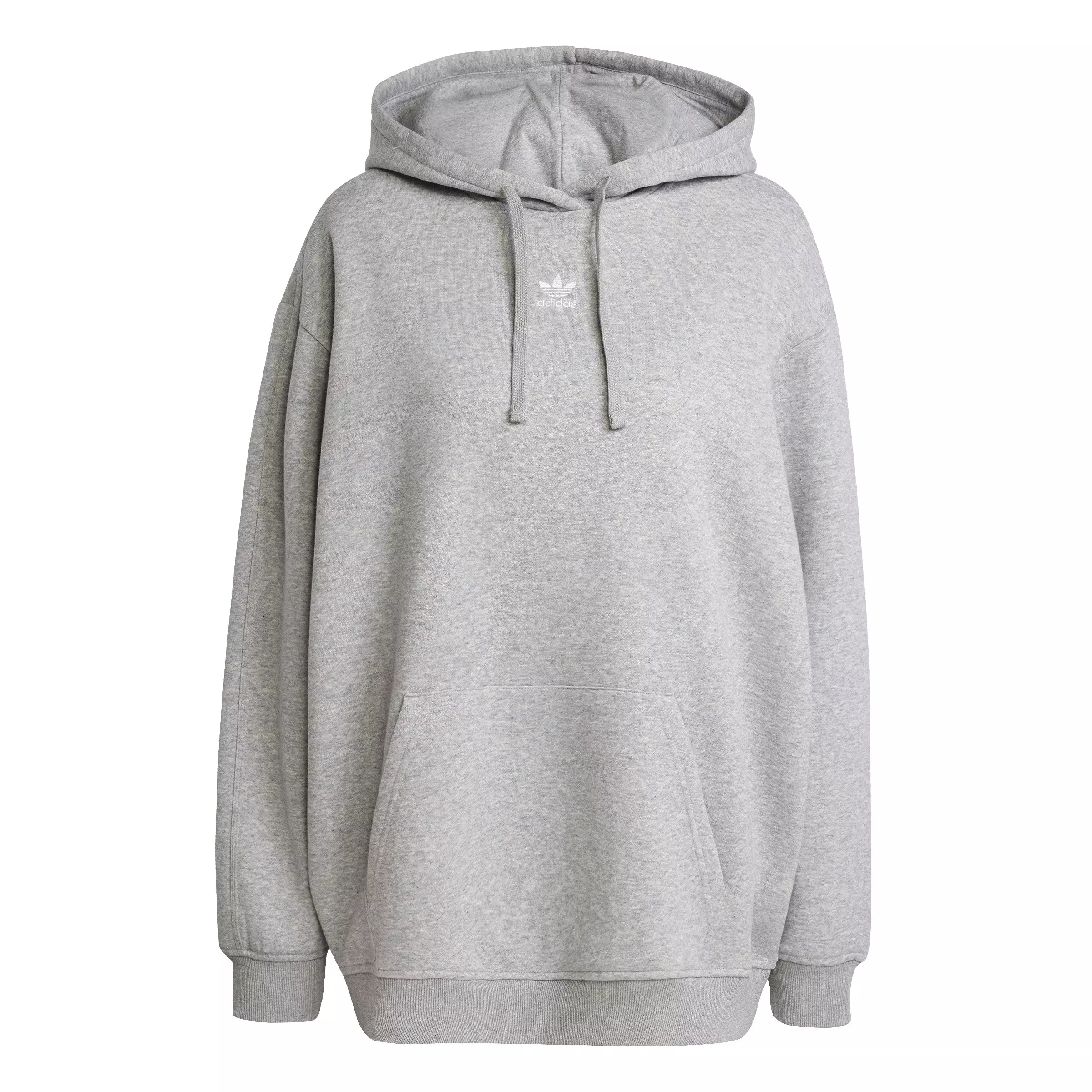 adidas Women's Originals Essentials Oversized Fleece Hoodie - Grey - GREY
