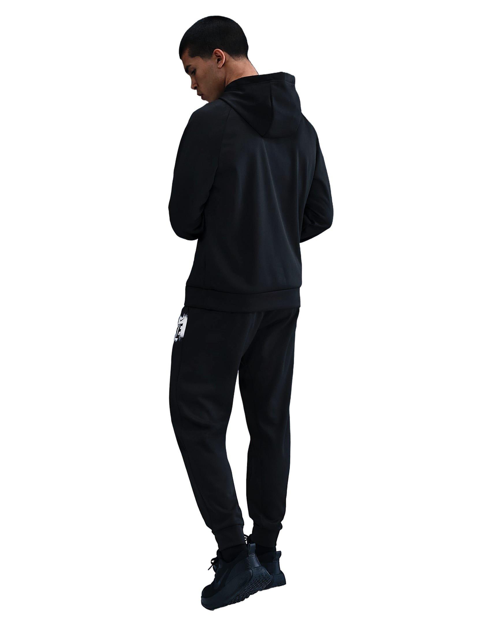 Nike Men's Therma-FIT Fleece Graphic Joggers - BLACK Thumbnail View 5