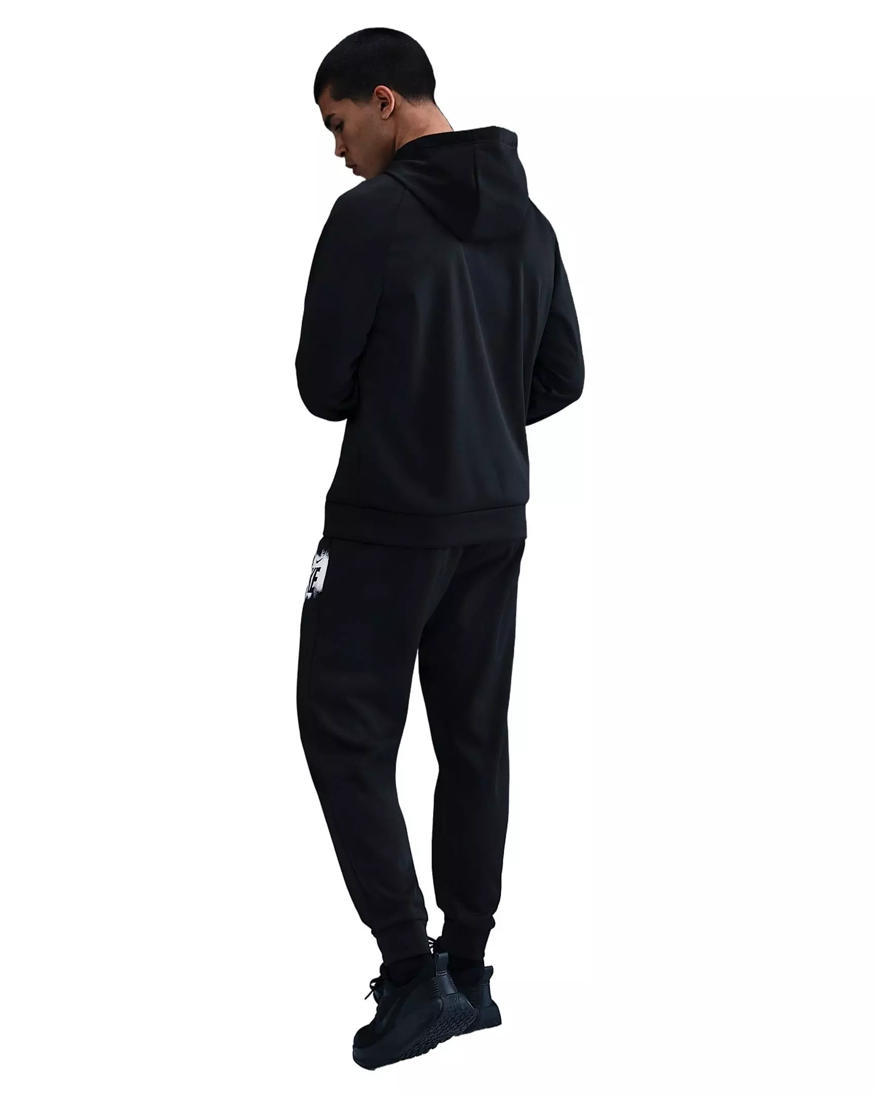 Nike Men's Therma-FIT Fleece Graphic Joggers - BLACK