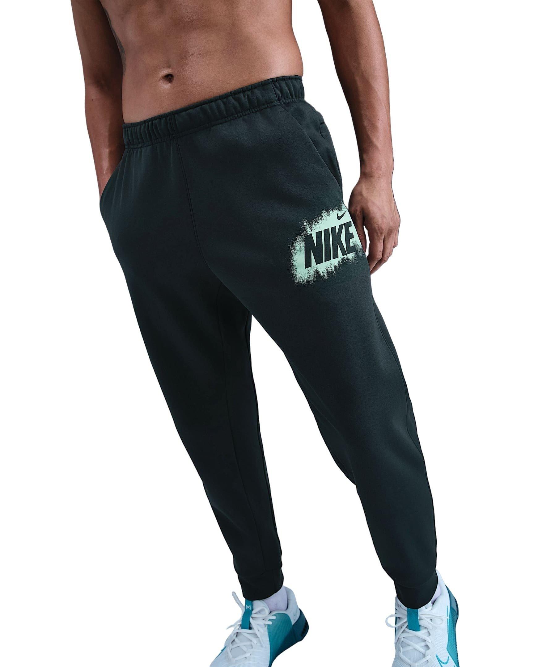 Nike Men's Therma-FIT Fleece Graphic Joggers - SEAWEED GREEN Thumbnail View 1