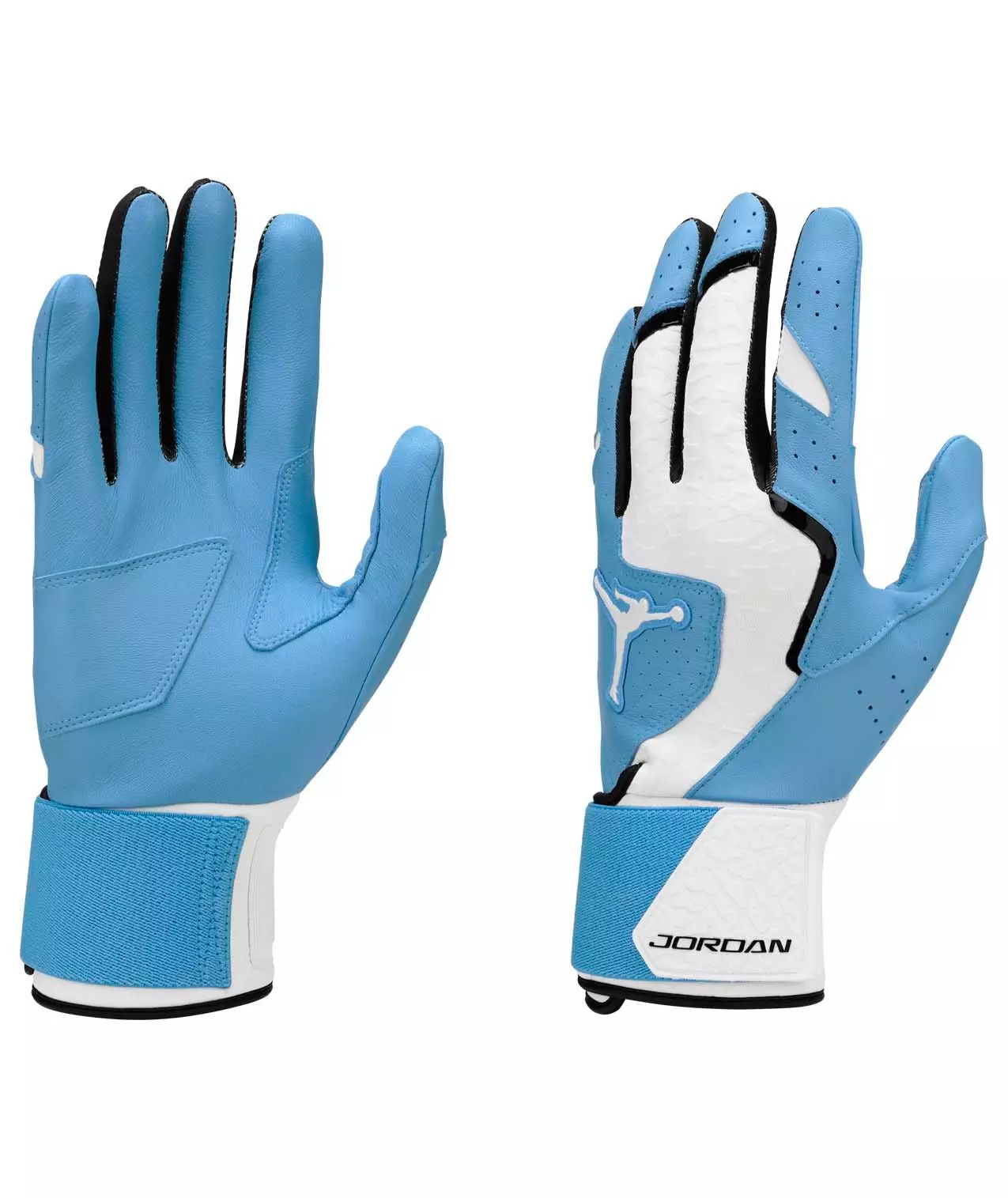Jordan Legend Long-Cuff Batting Gloves - Carolina Blue/White - CAROLINA BLUE/WHITE