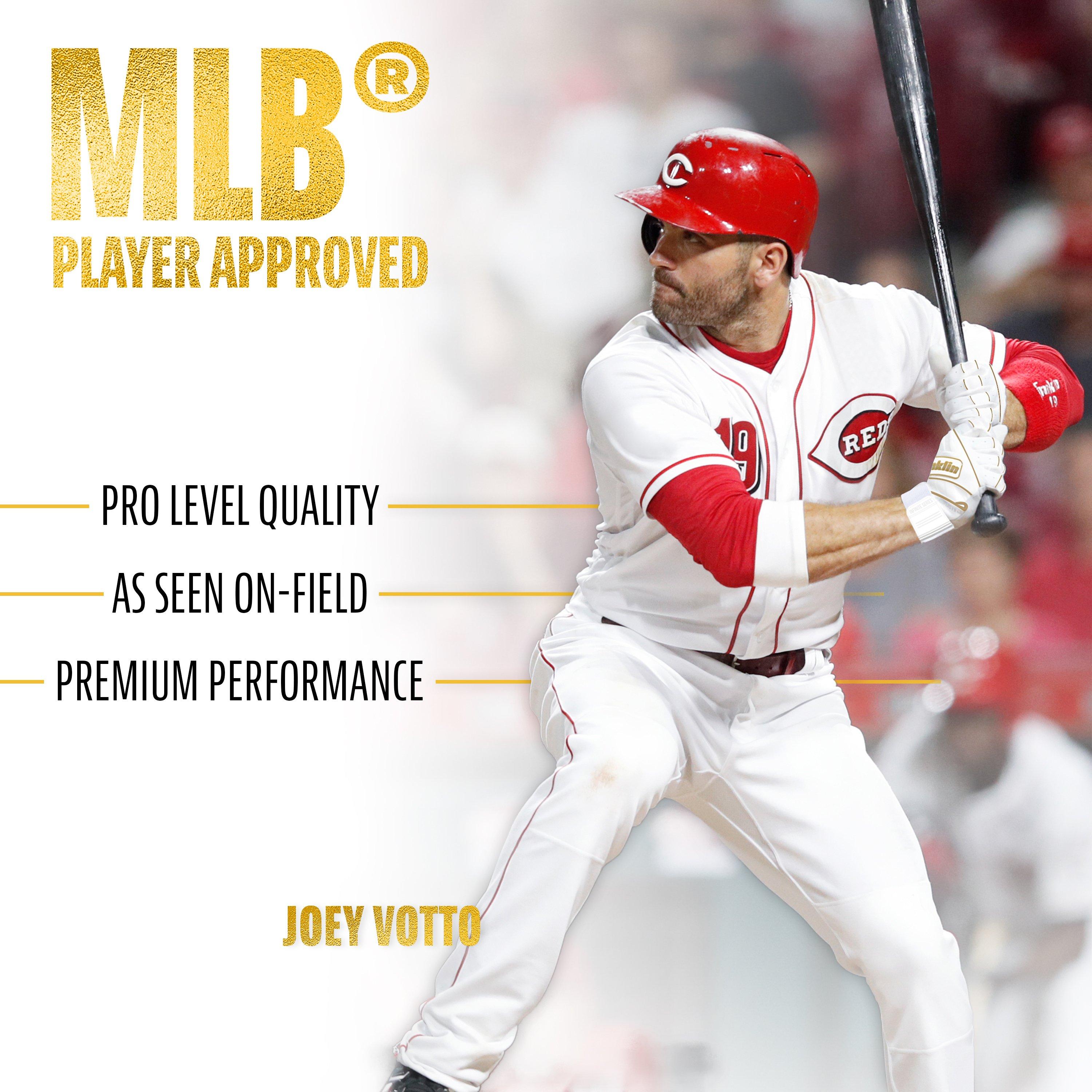 Franklin Sports Infinite Powerstrap Batting Gloves - Black/Gold - BLACK/GOLD Thumbnail View 5